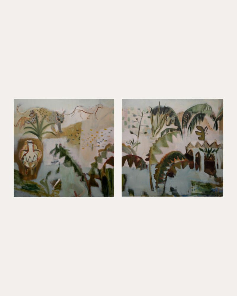 Dana Finch -  Diptych: At home in the ruins - RESERVED