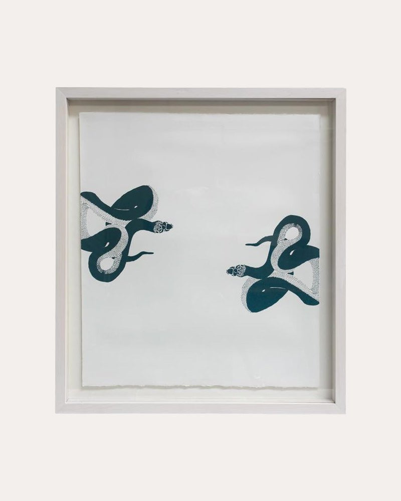 Millie Straker - Large Double Snakes II / Blue