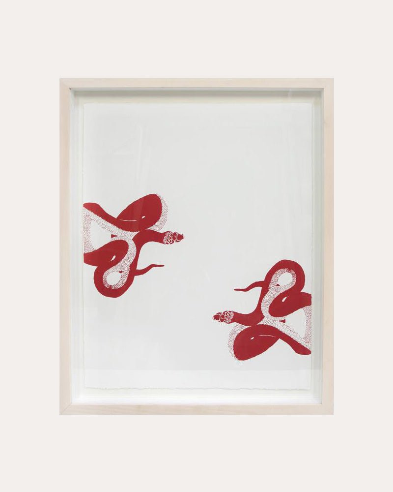 Millie Straker - Large Double Snakes I / Red