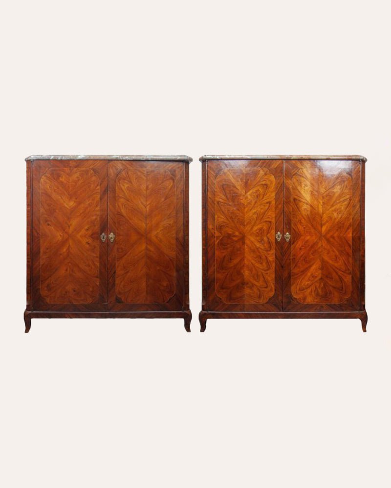 A Pair of Late 18th Century Tulipwood Cabinets - RESERVED