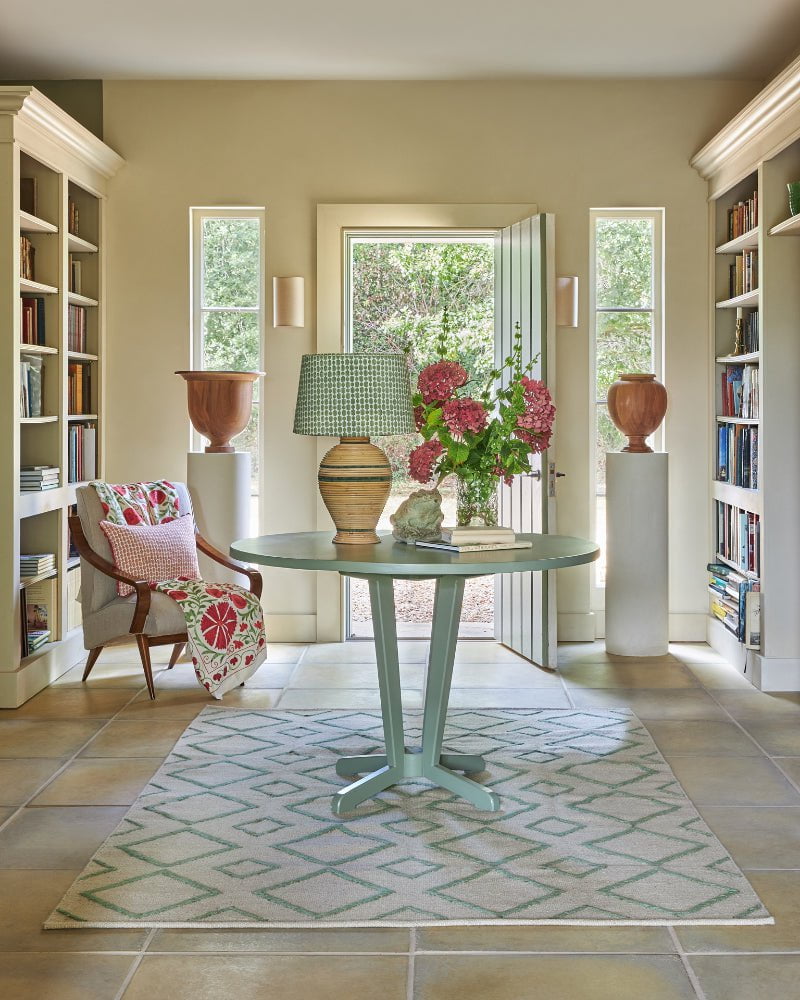 Wensum Pedestal Table - Sage Green