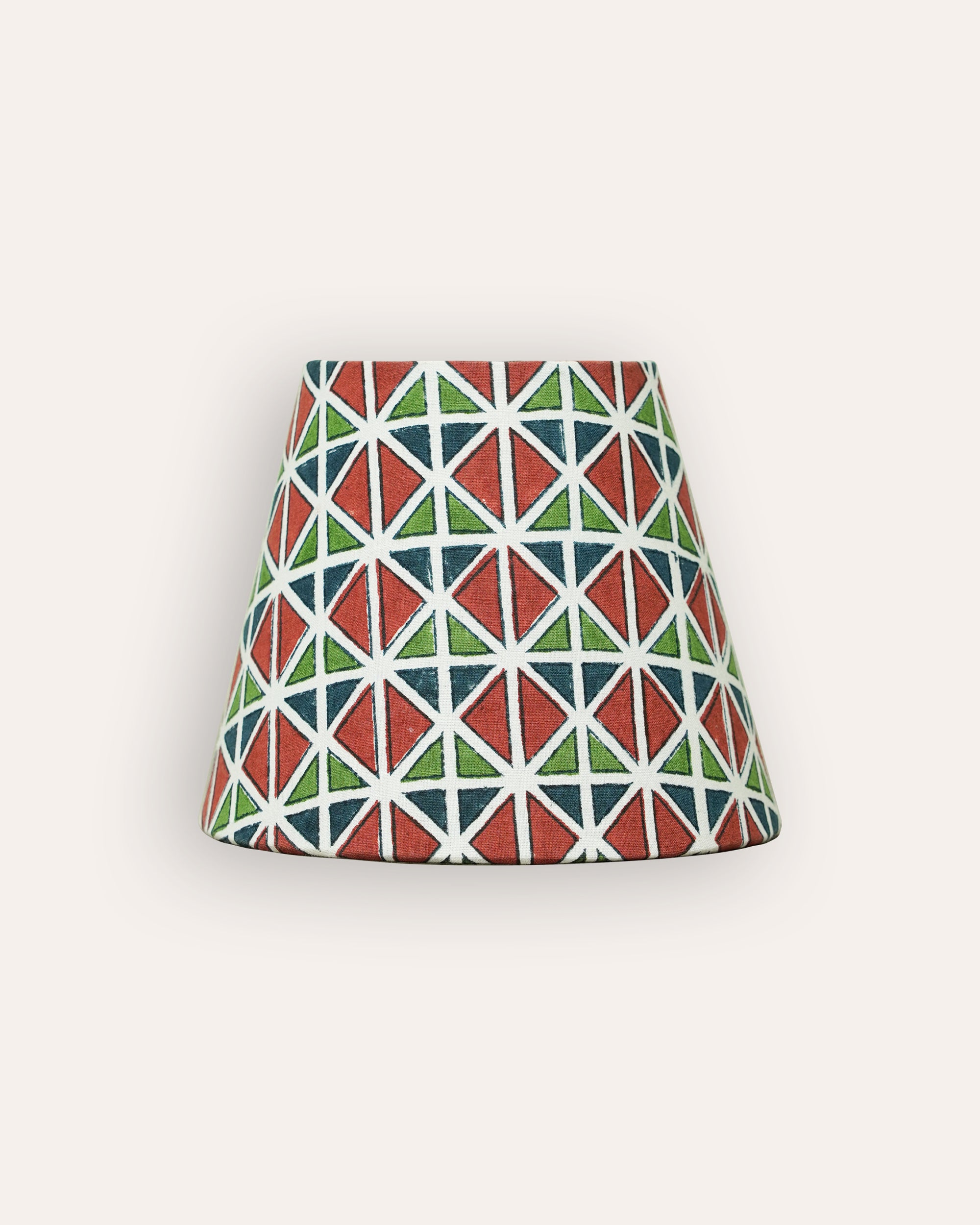 18cm El Vedado Geometric Pattern Candle Lampshade - Multi