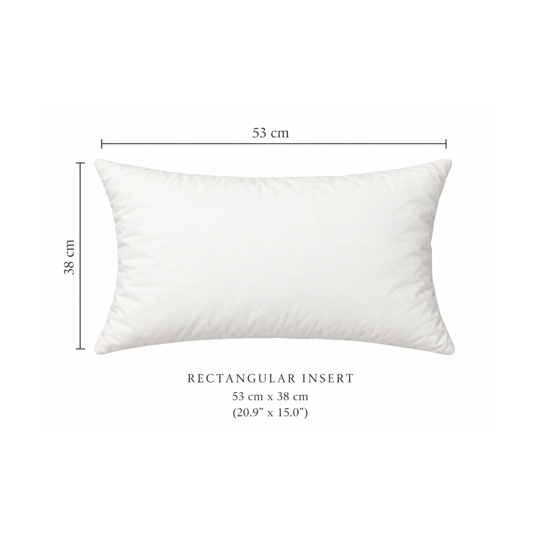 Feather Cushion Inner - 53x38cm