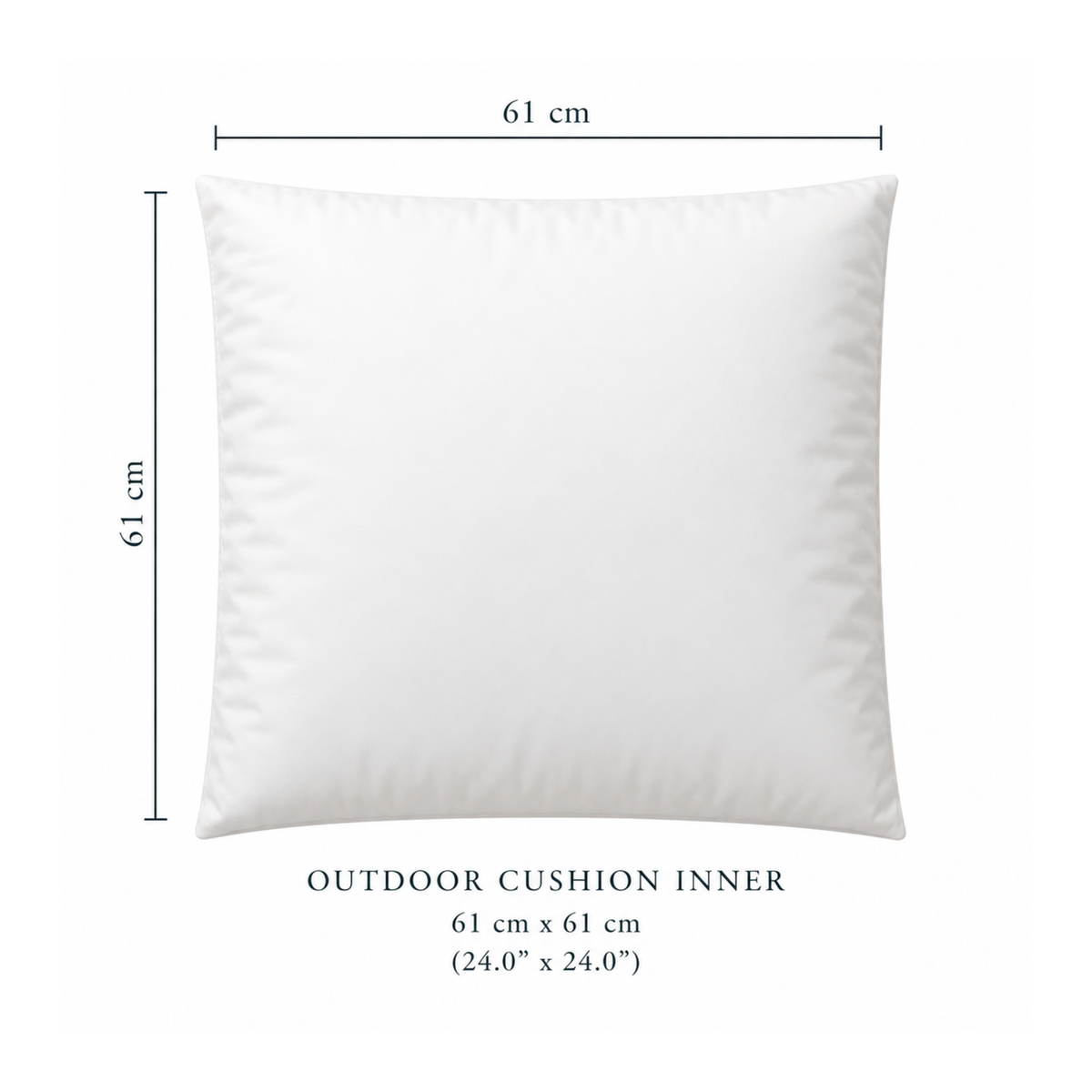 Outdoor Cushion Inner - 61x61cm