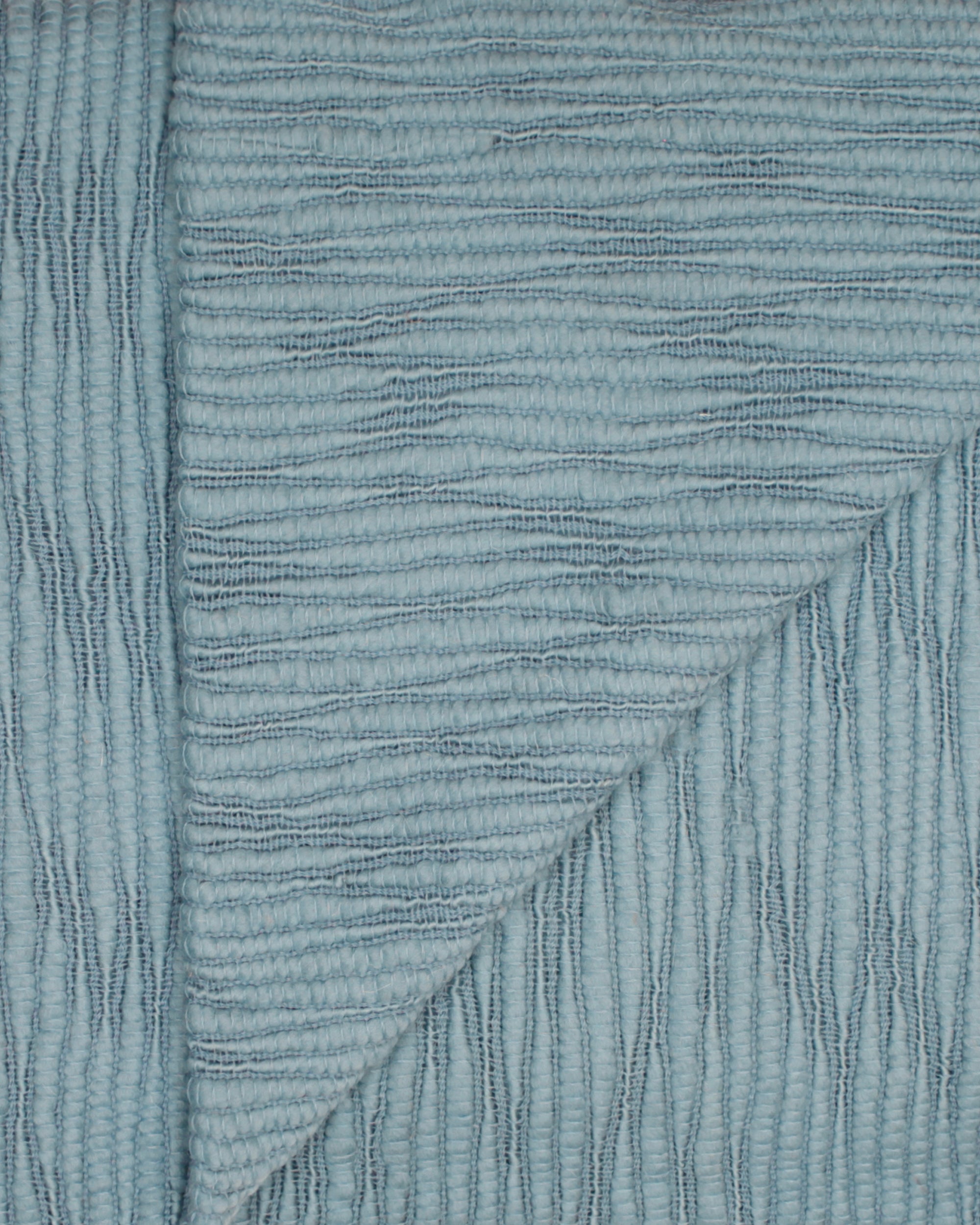 Ori Wool Throw - Chambray Blue
