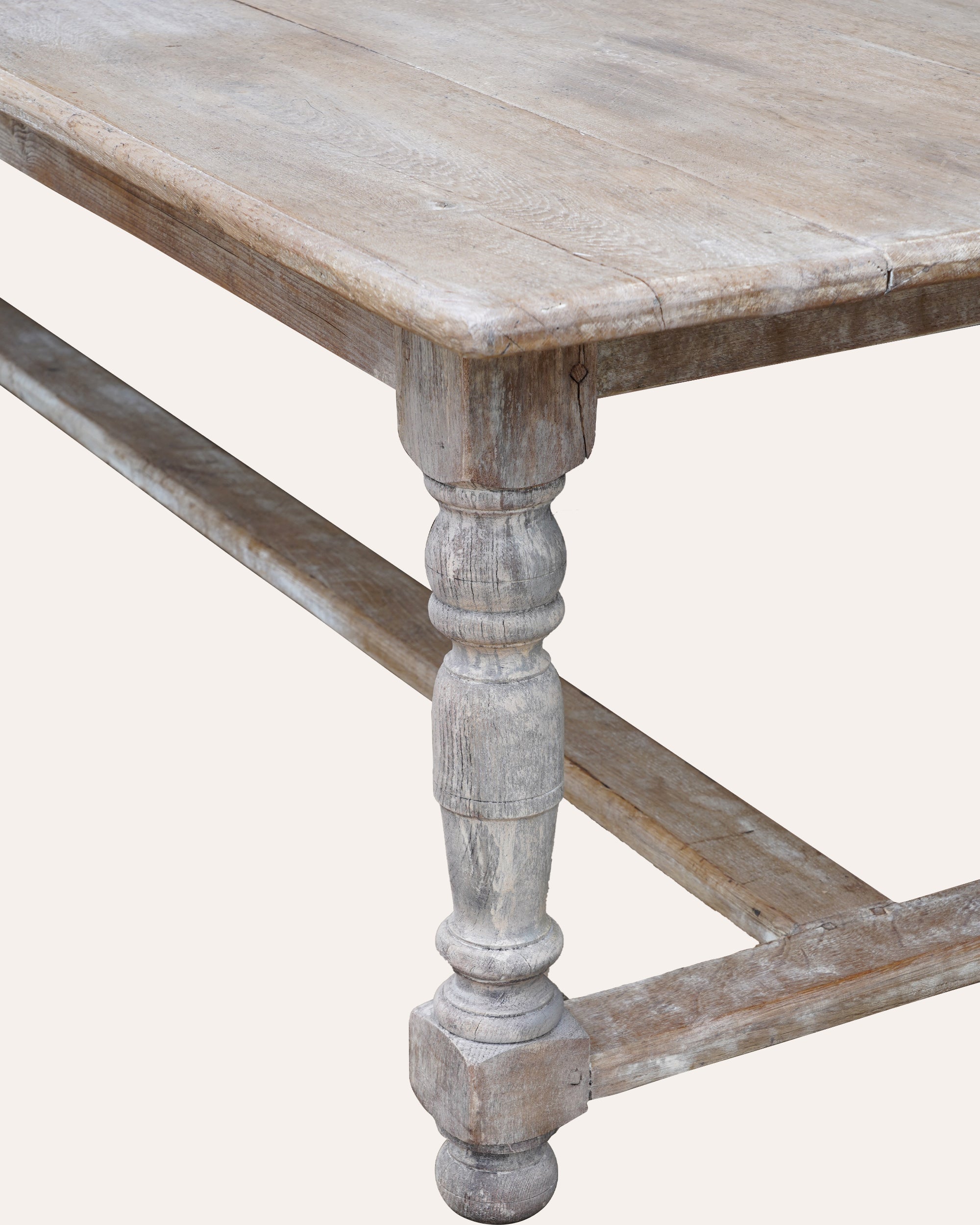 French Late 19th Century Painted Farmhouse Table