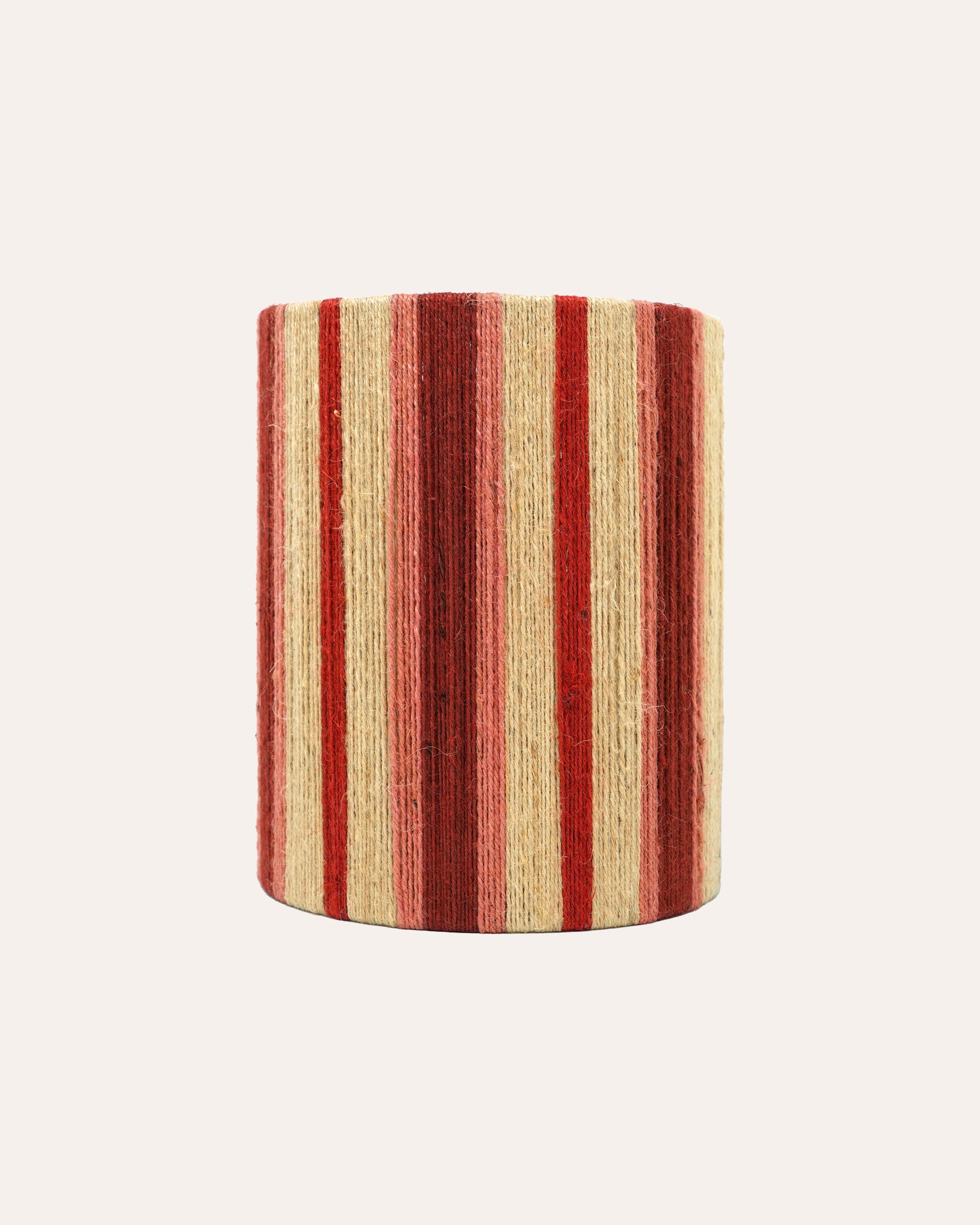 The Stripey String Candle Wall Lampshade - The Red