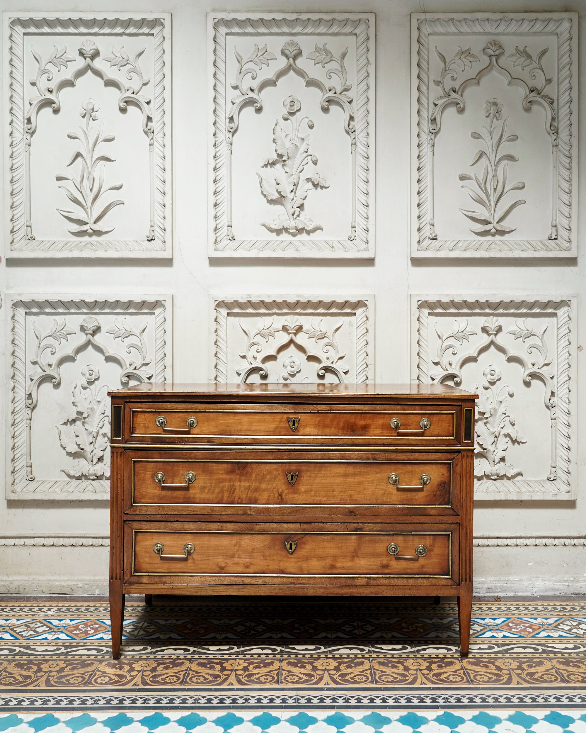 Early 19th Century Three Drawer Mahogany Commode