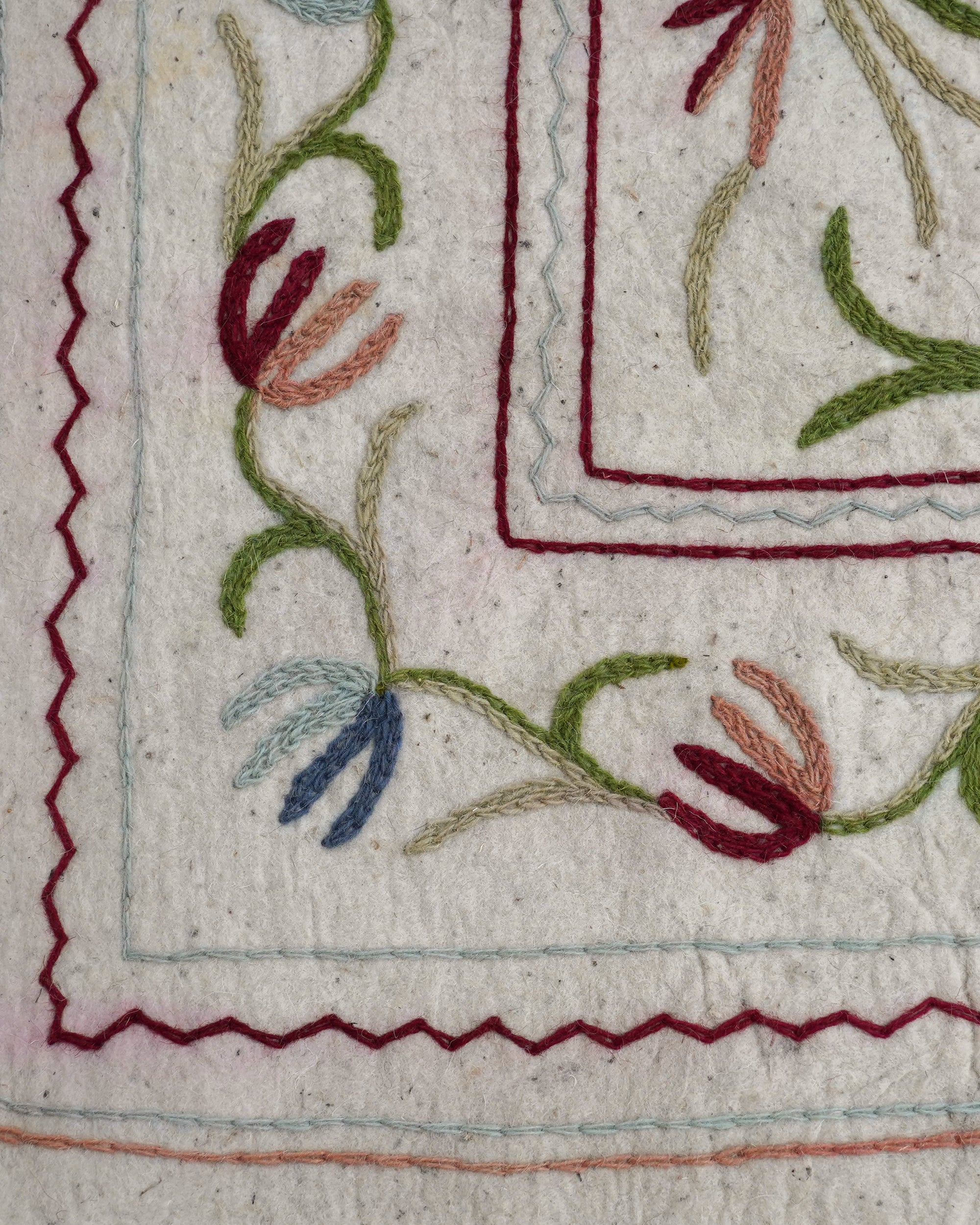 Namda Spring Felted Rug - Multi