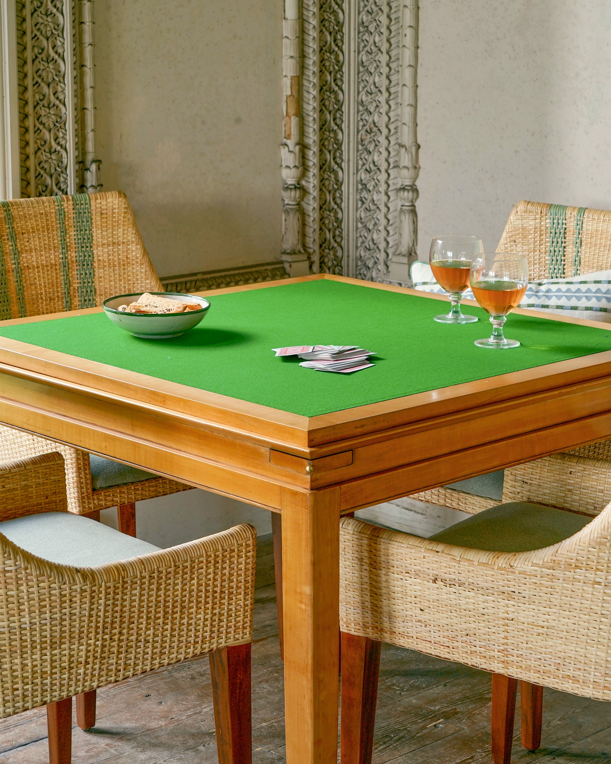 An Elegant 1960’s Inlaid Games Table