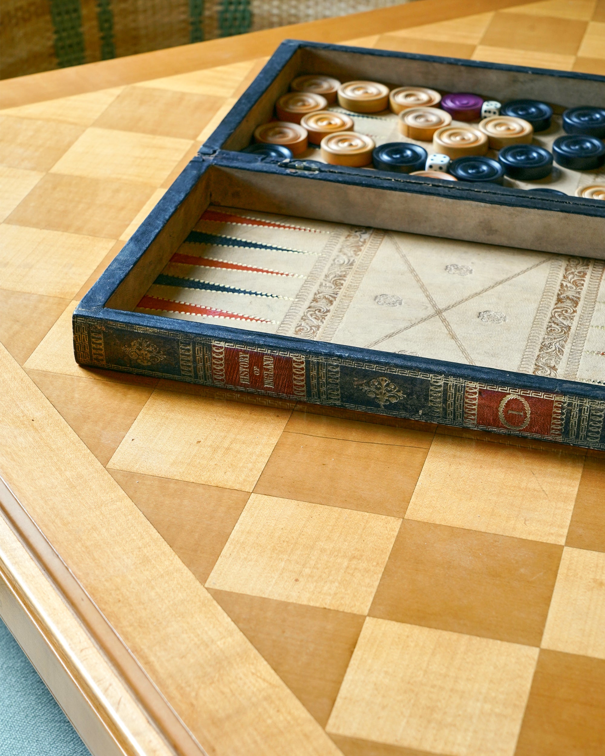 An Elegant 1960’s Inlaid Games Table