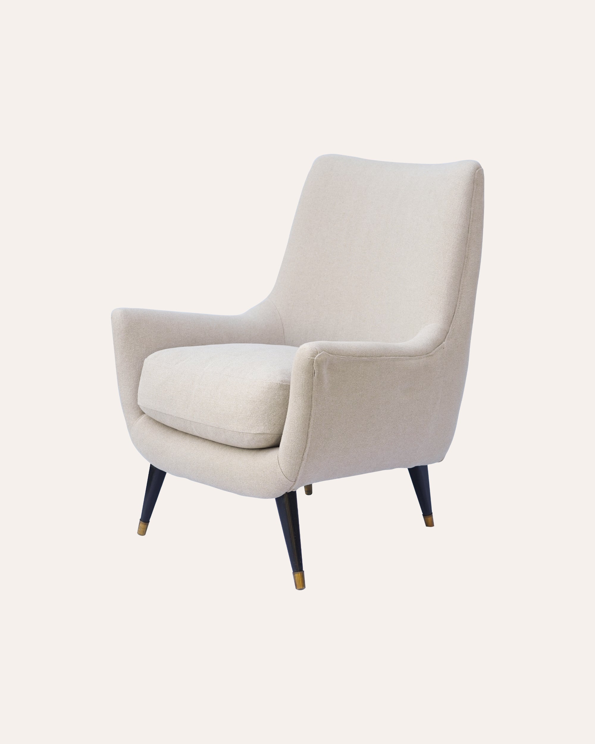 A French 1970s Upholstered Armchair