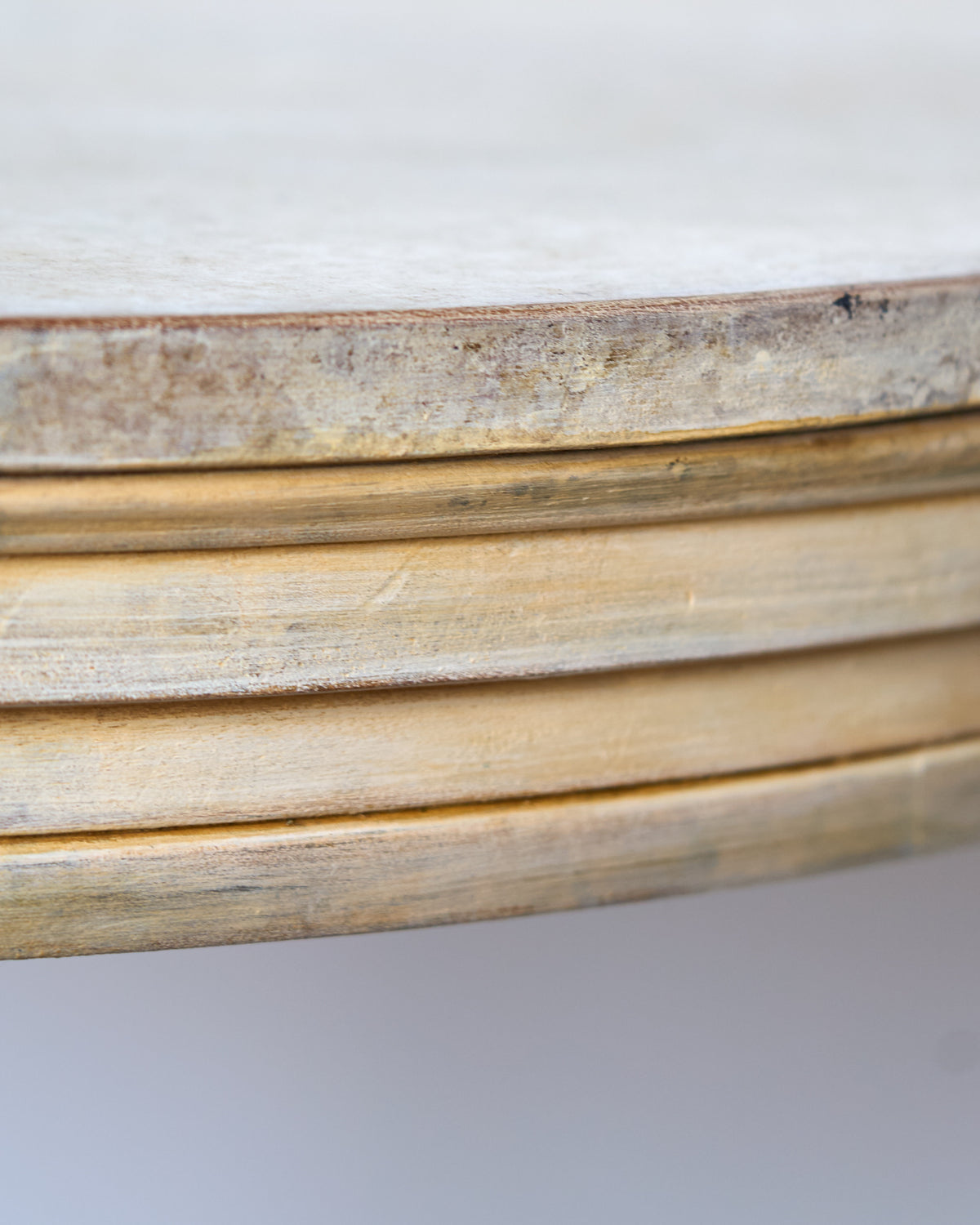 A French 19th Century painted gueridon with generous proportions, c1830