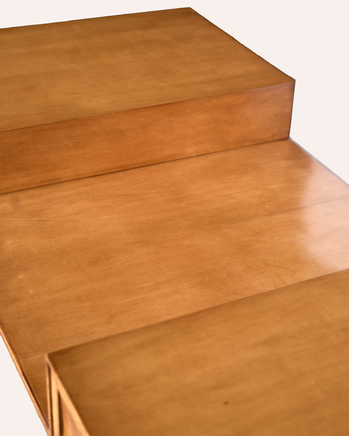 A French mid Century walnut writing table