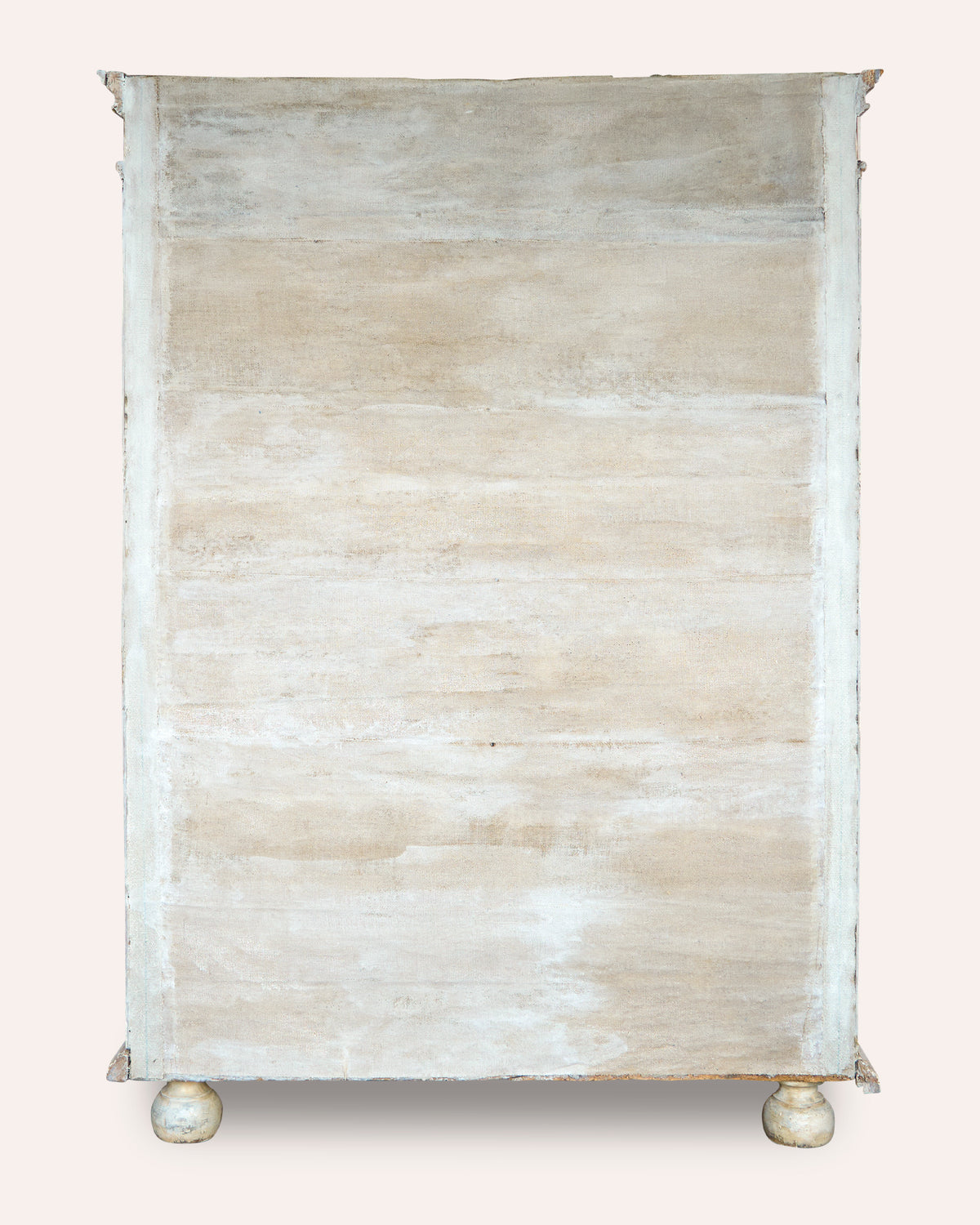 A charming Italian painted early 19th Century armoire of unusual proportions, c1820
