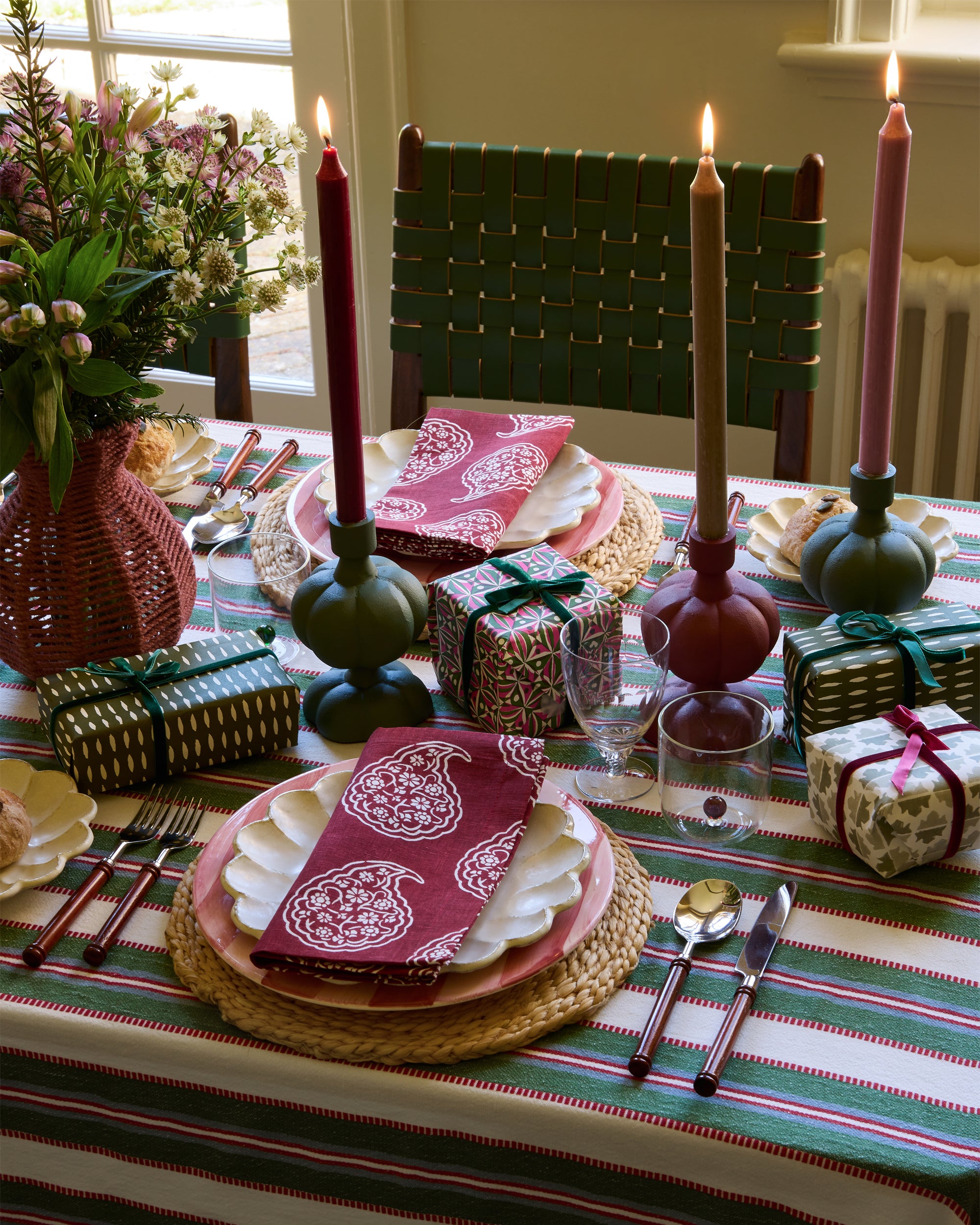 Pumpkin Candlestick - Green