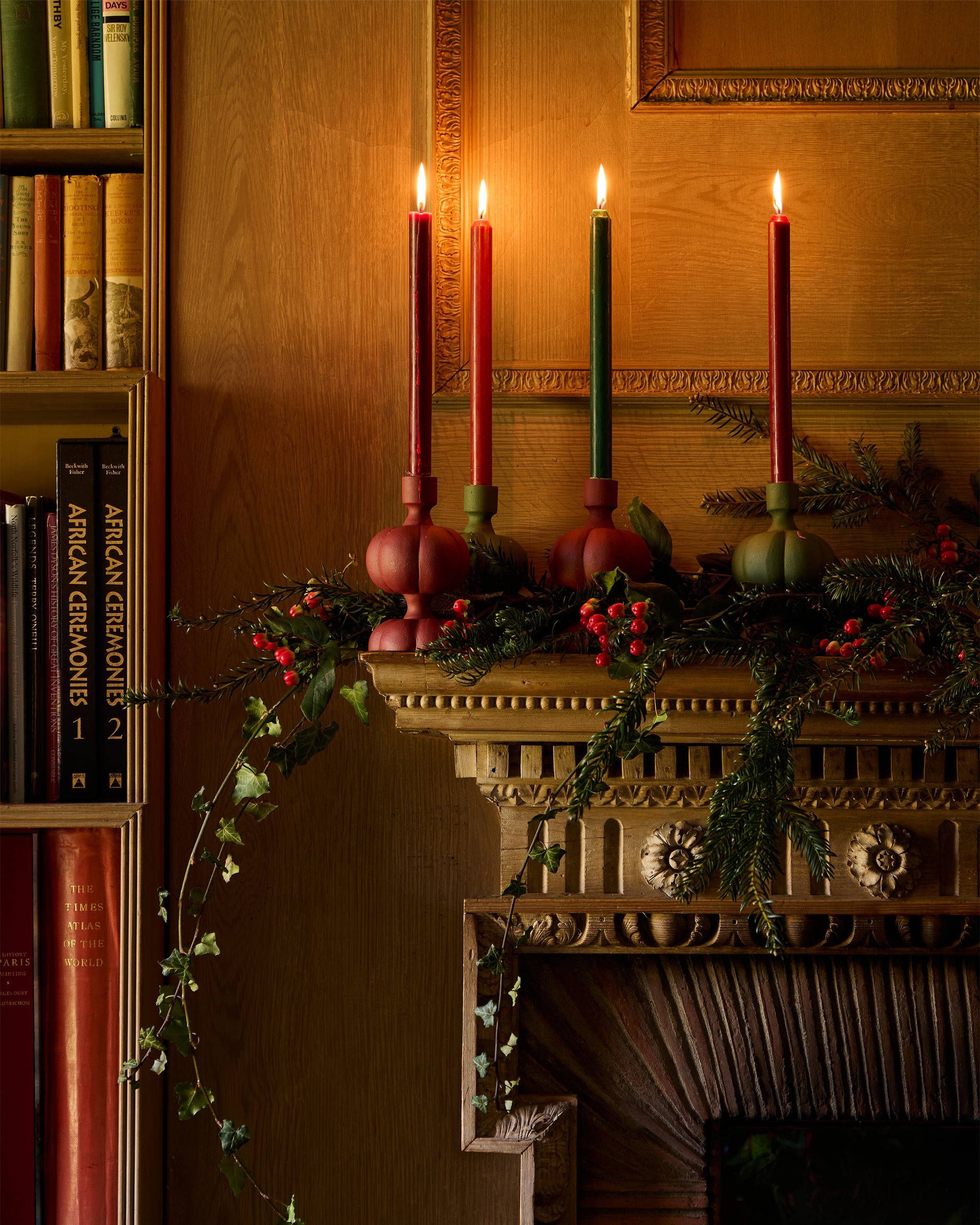 Pumpkin Candlestick - Green