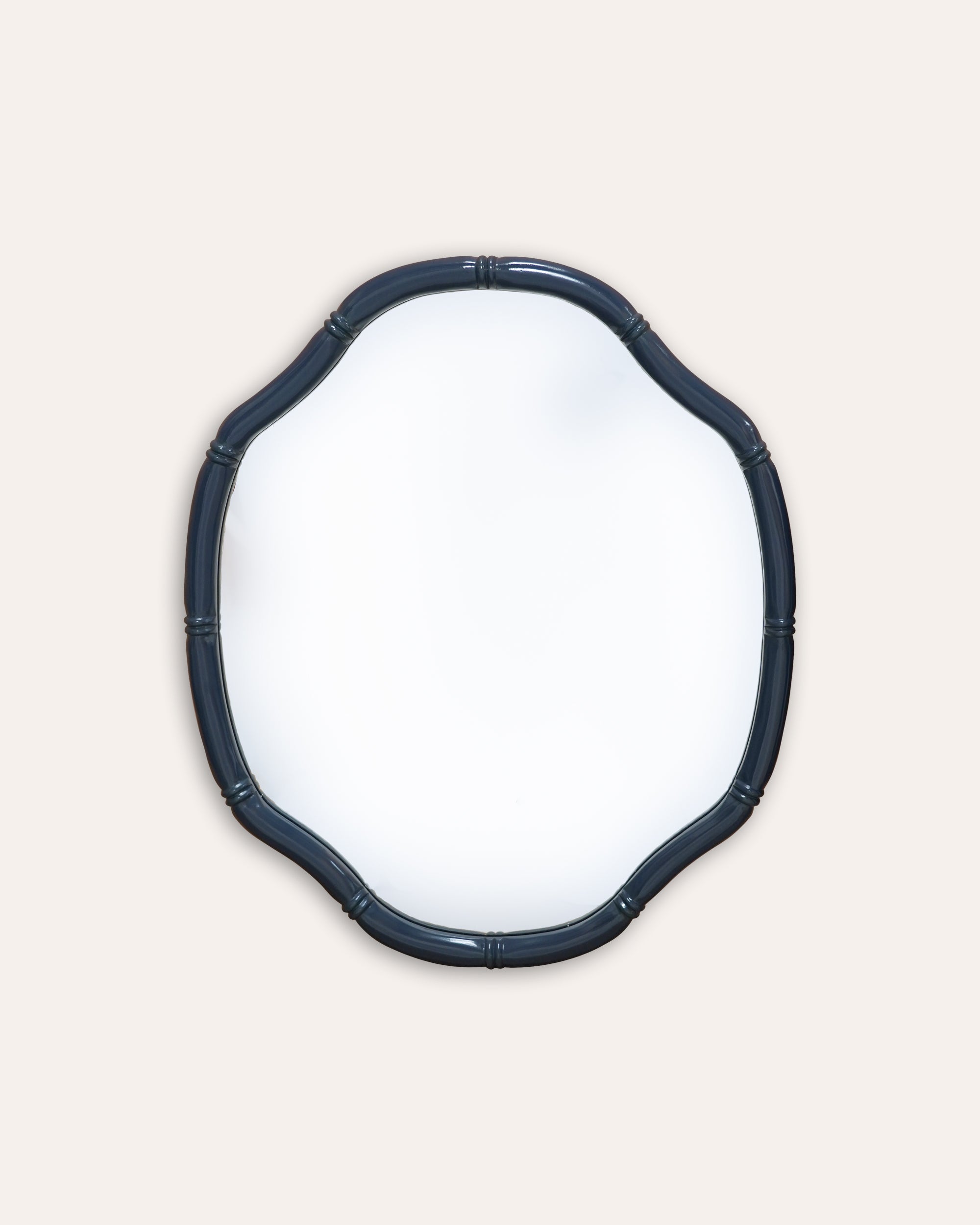 Shaped Column Mirror - Blue