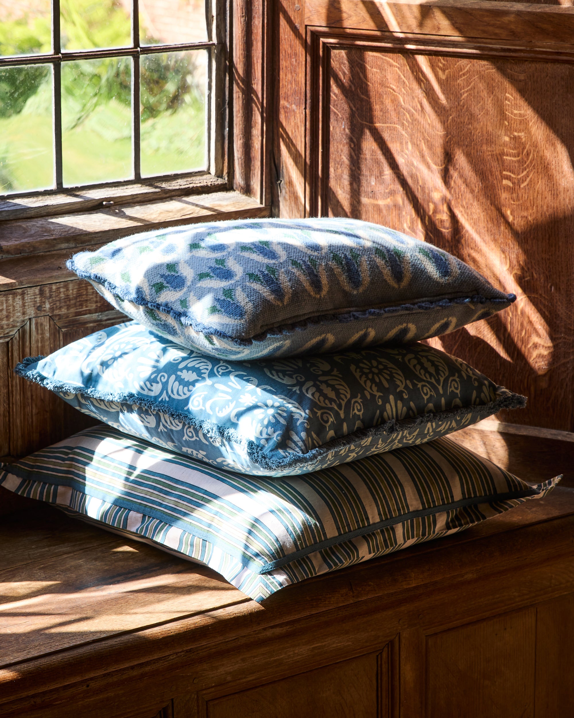 Al Moudira Printed Cushion - Blue
