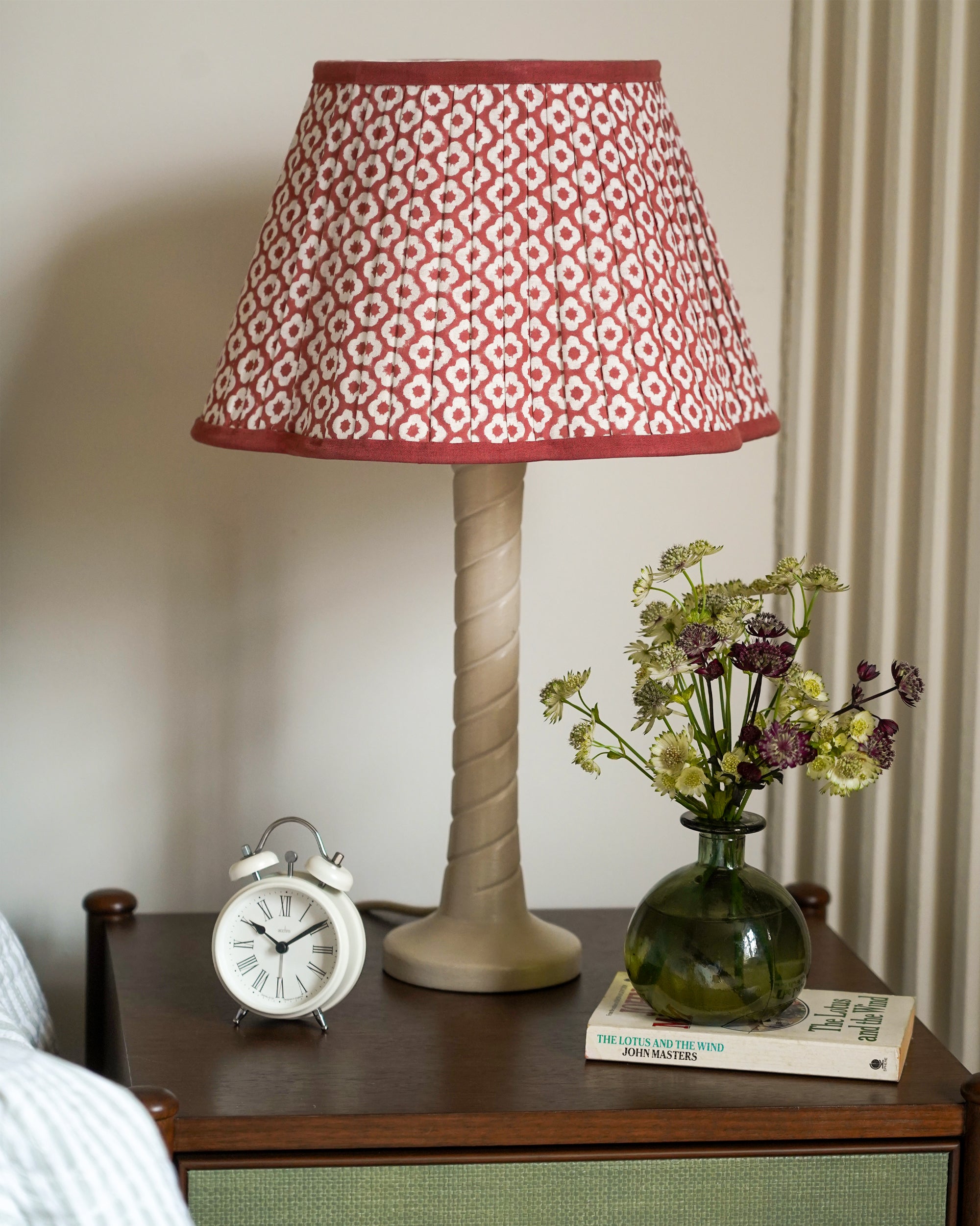 Luxor Pleated Lampshade – Red