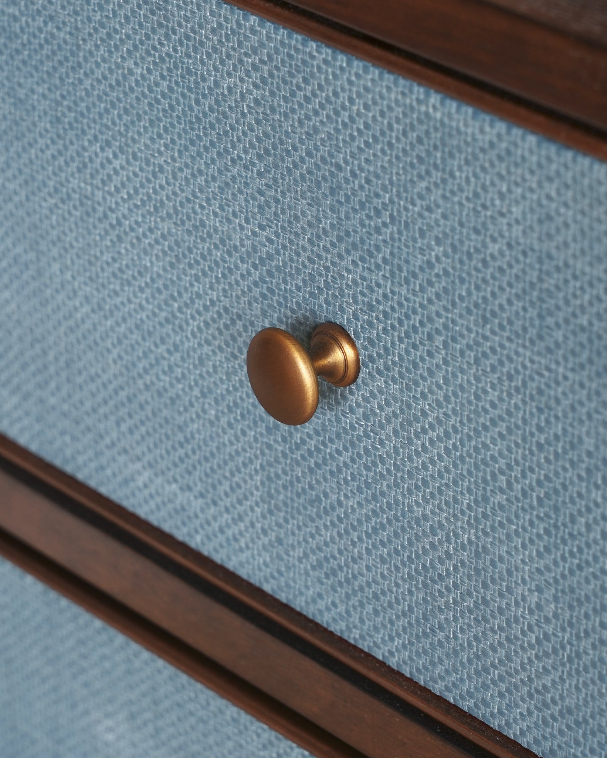 Hana Raffia Chest of Drawers - Blue