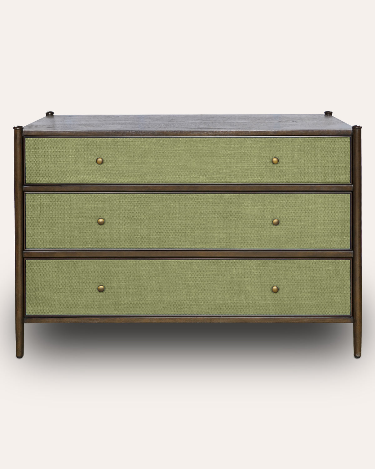 Hana Raffia Chest of Drawers - Green