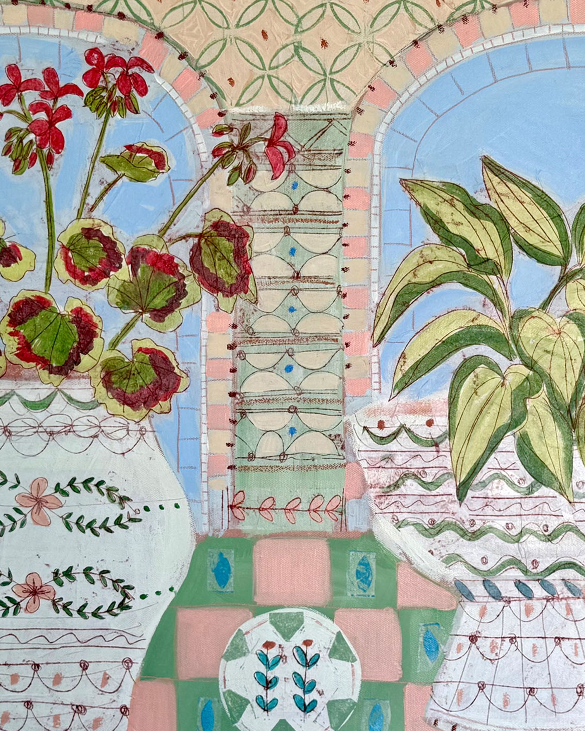 Andrea Curtis - Still life with red geranium