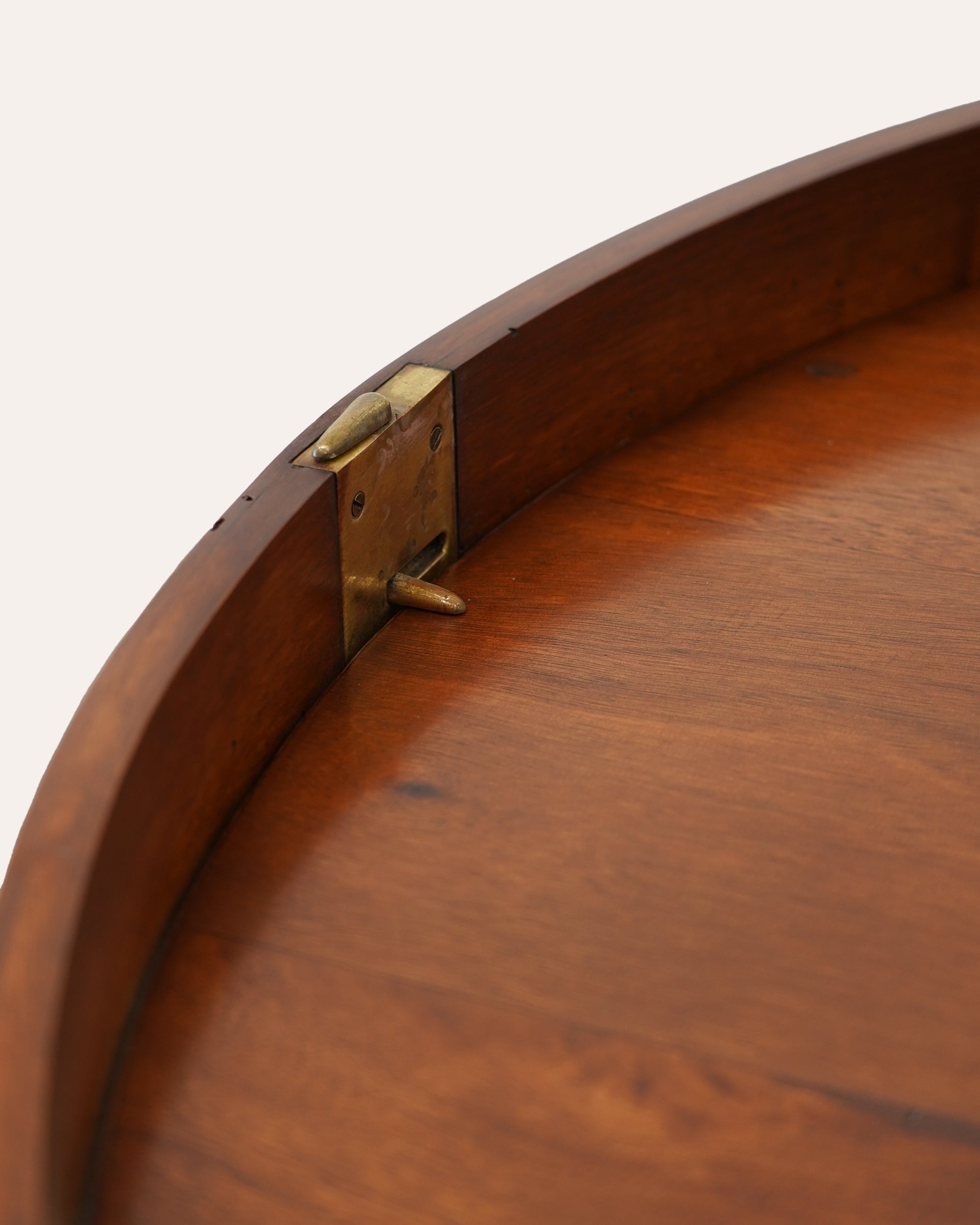 Early 19th Century Continental Mahogany and Brass Ship's Pedestal Table