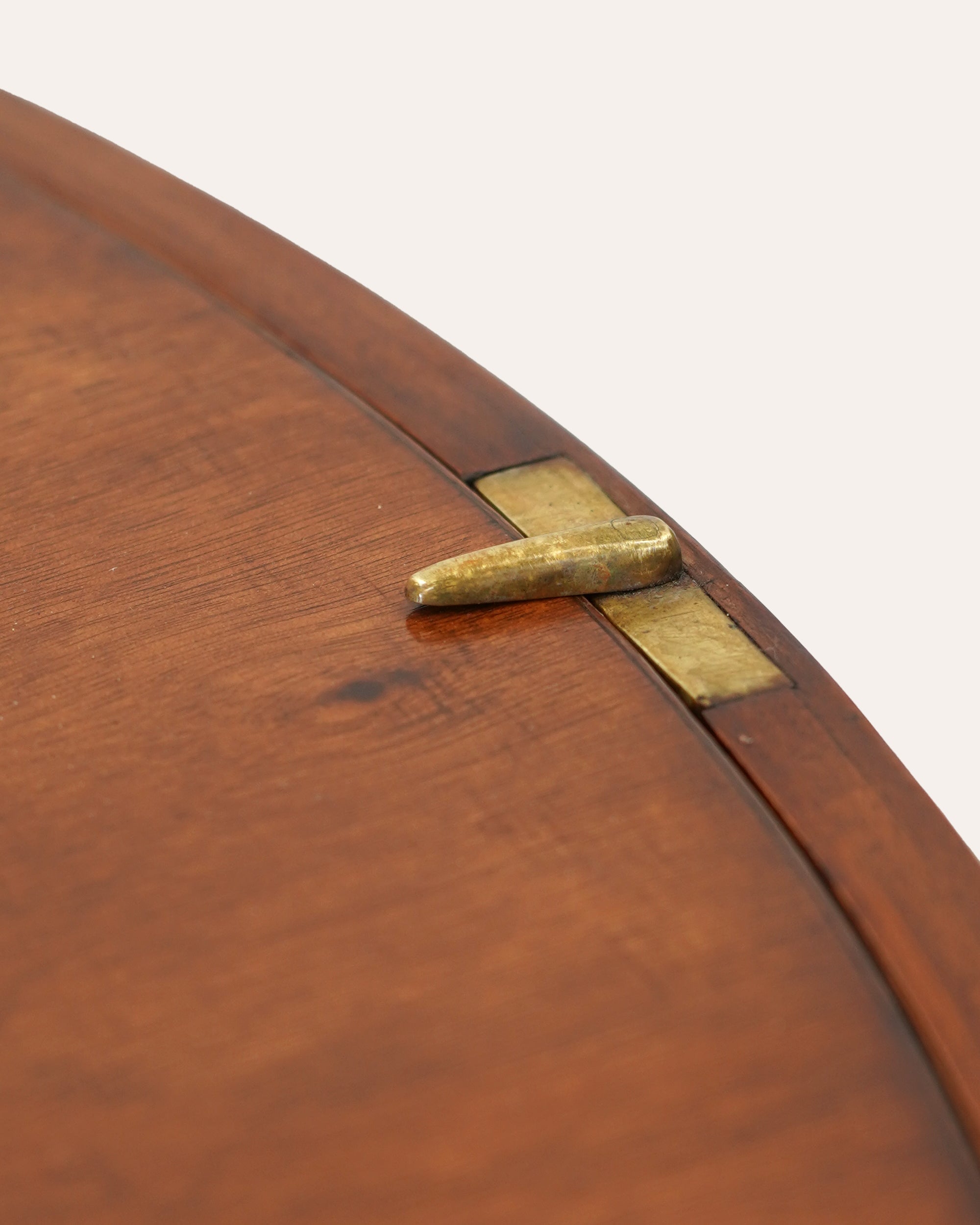 Early 19th Century Continental Mahogany and Brass Ship's Pedestal Table