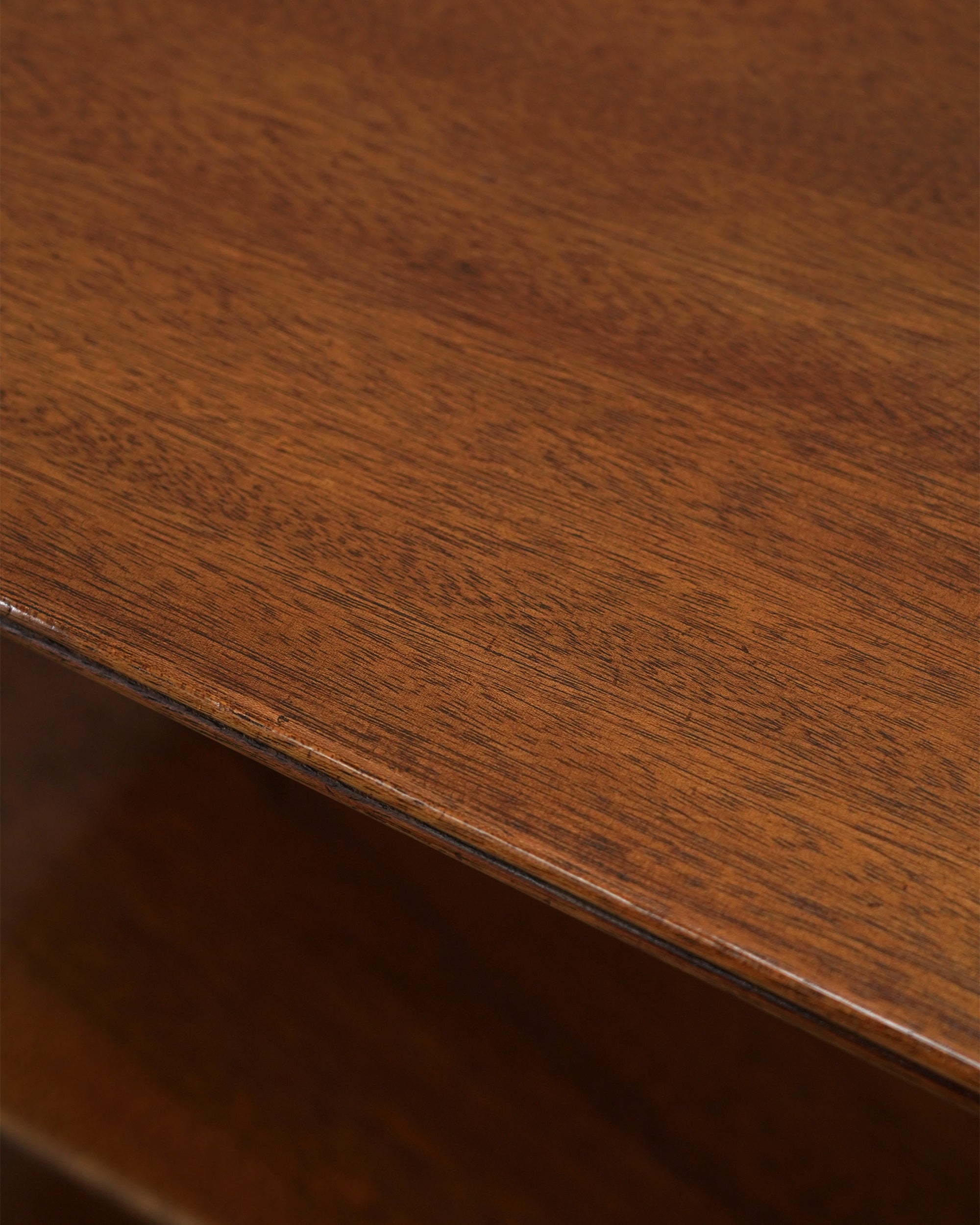 French 1970s Brass and Mahogany Tiered Side Table