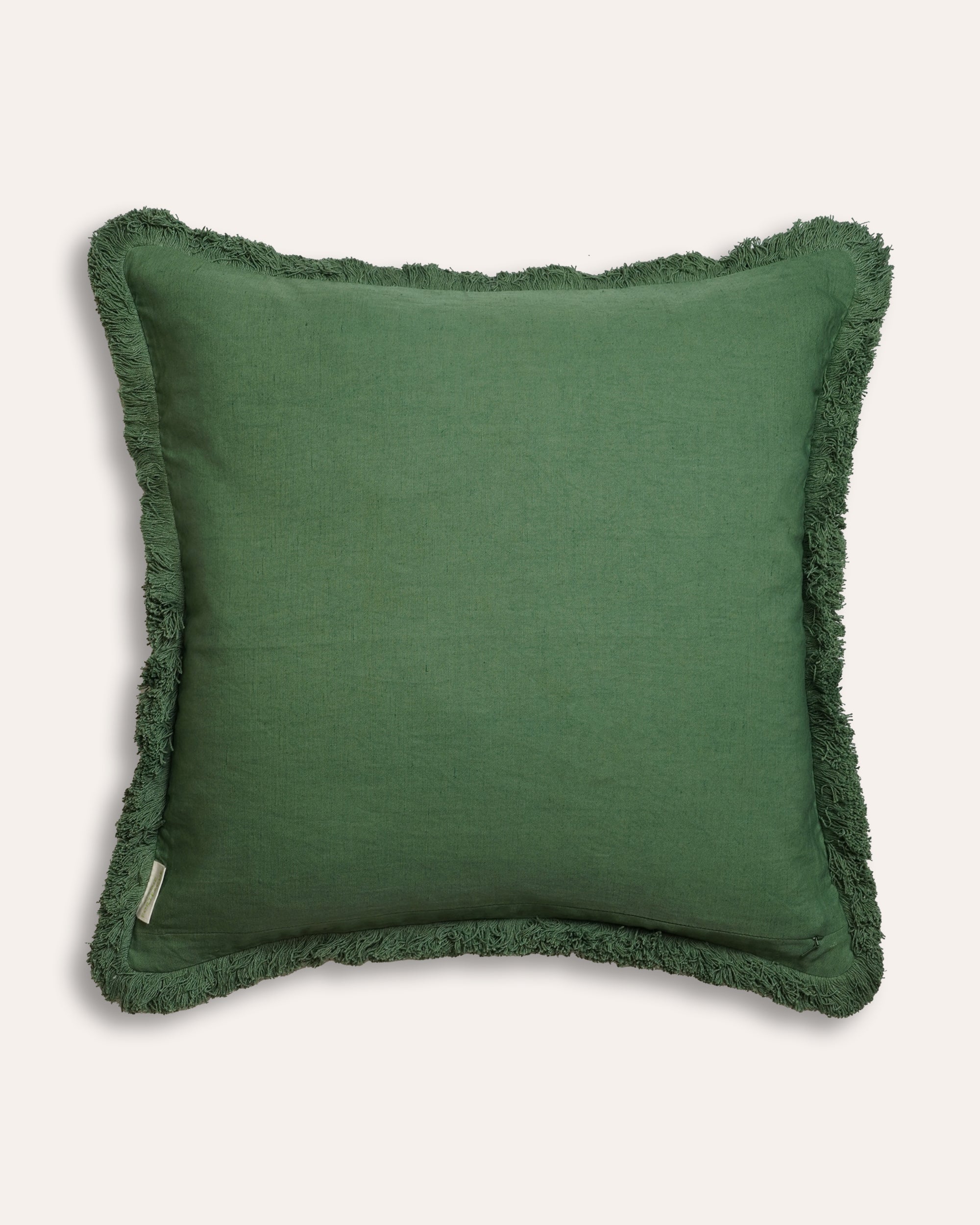 Bamboo Square Cushion - Moss Green