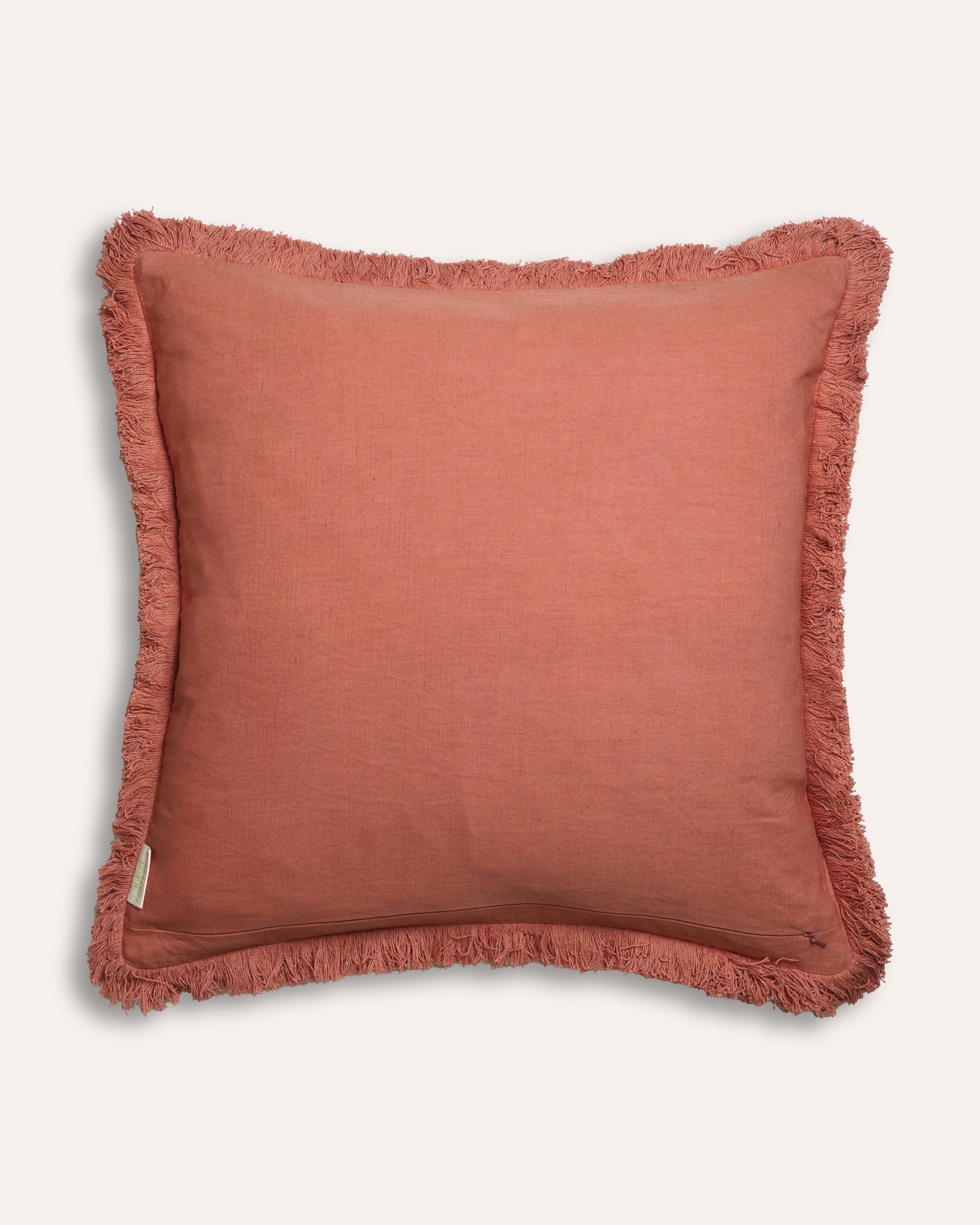 Bamboo Square Cushion - Russet Red