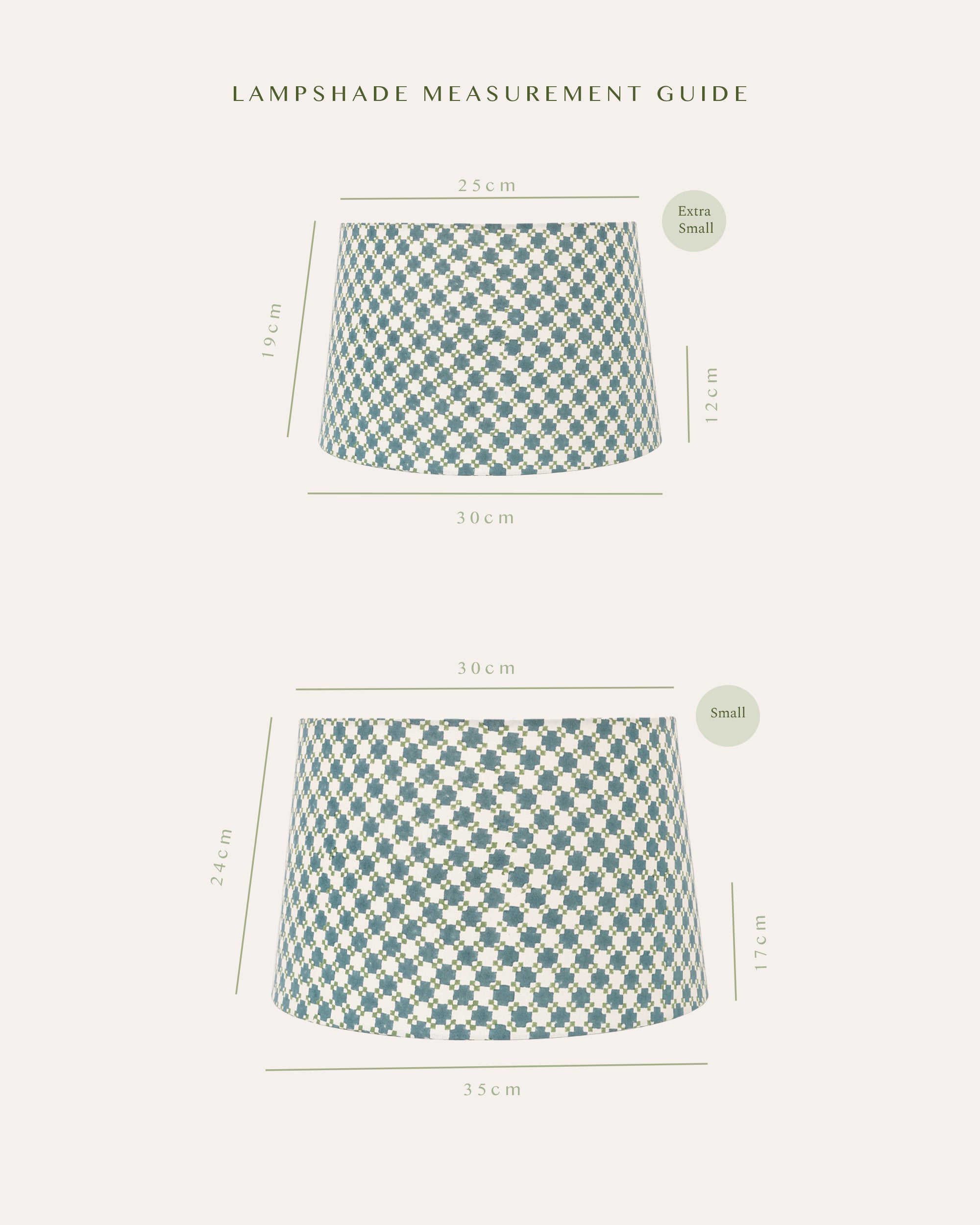 Capilla Block Print Lampshade - Blue