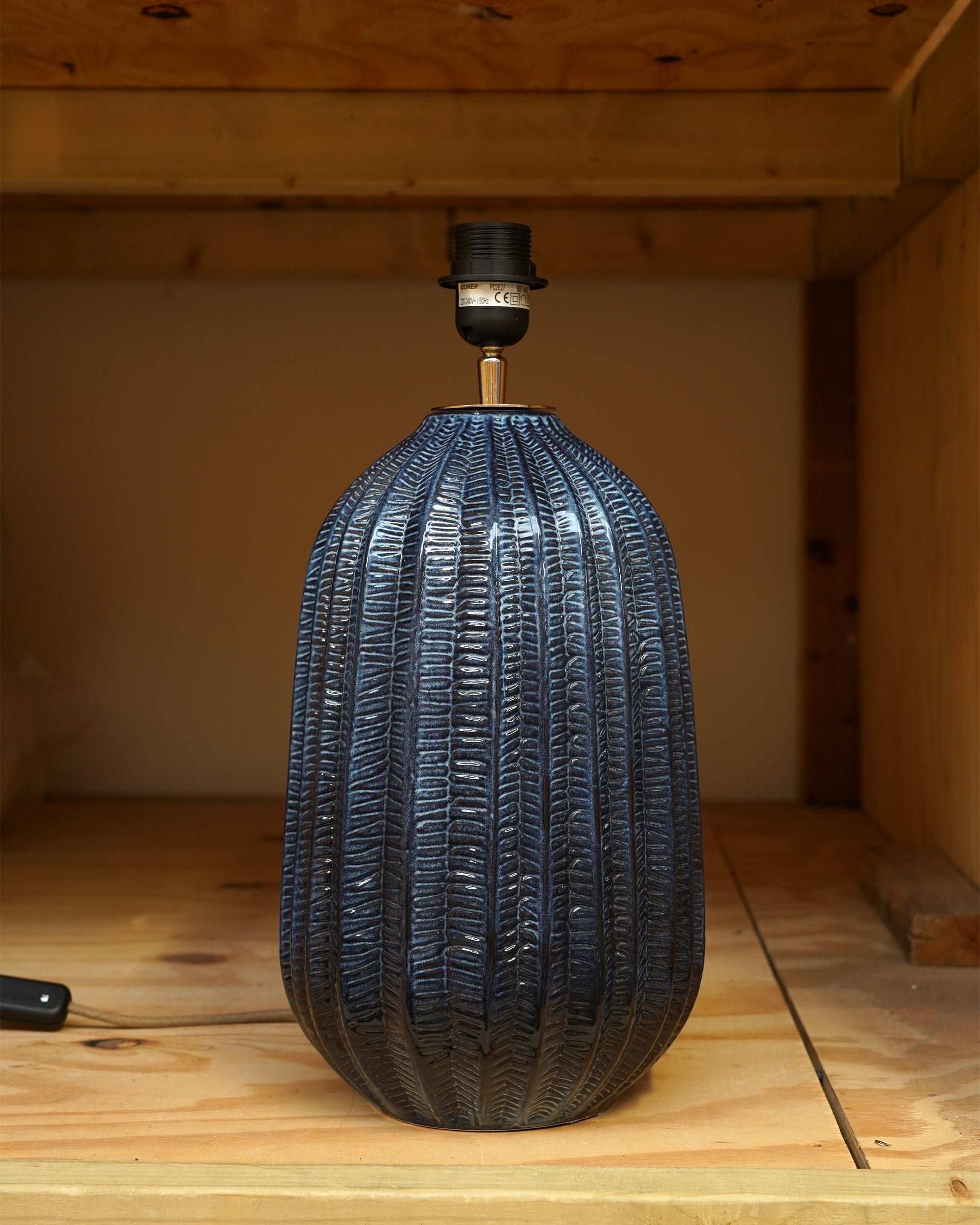 Shido Ceramic Lamp - Blue