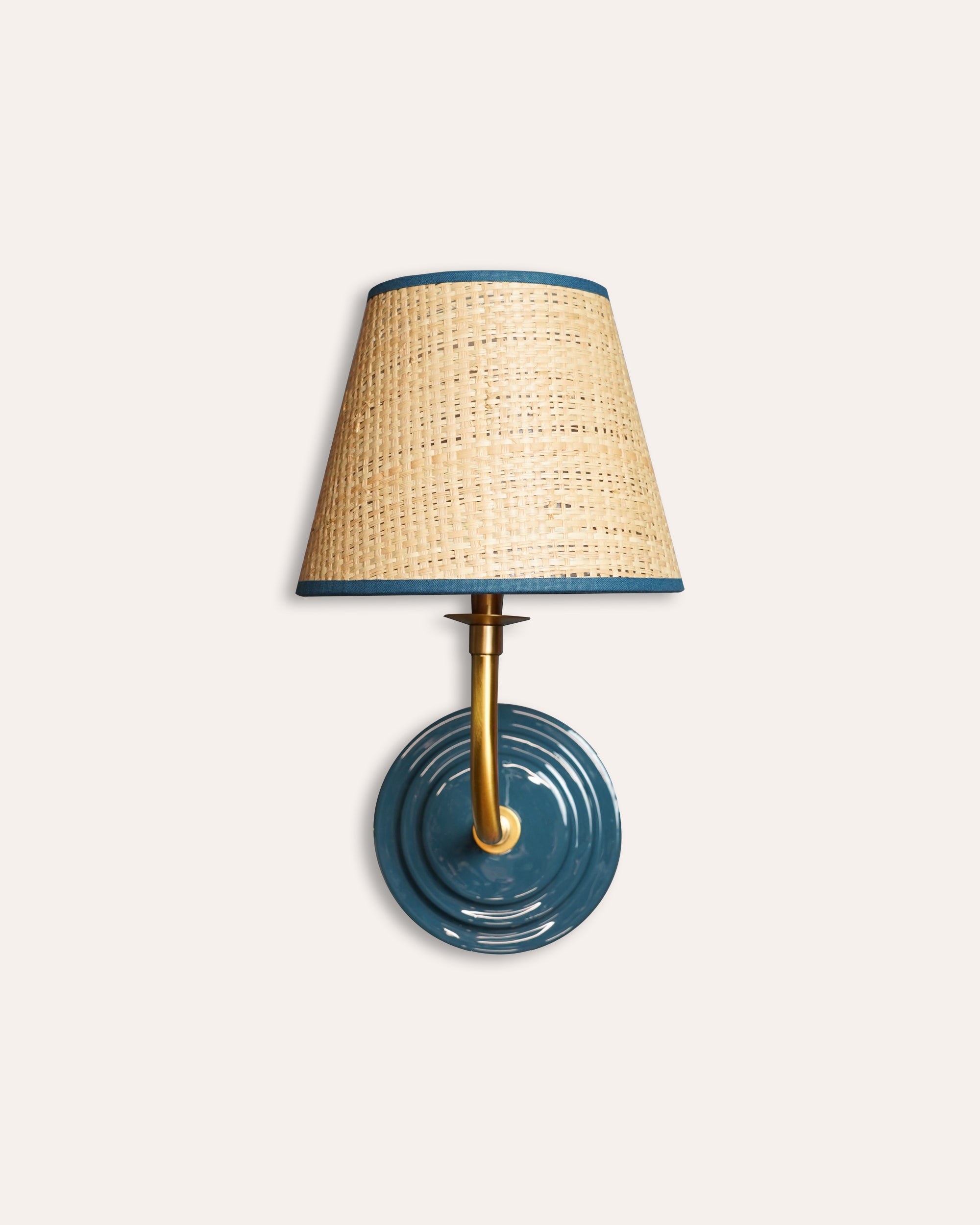 18cm Seema Raffia Candle Lampshade - Natural