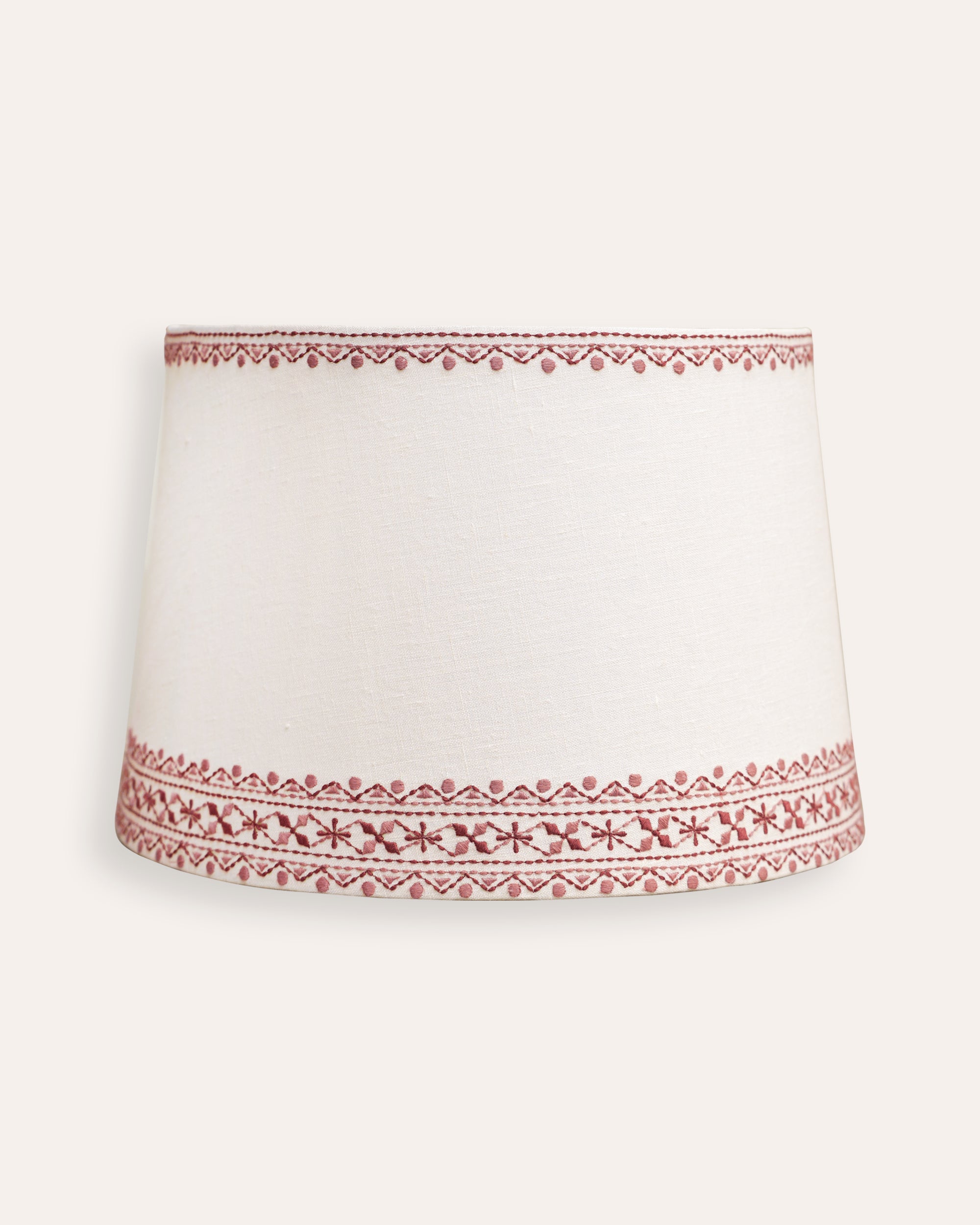 Bordado Embroidered Lampshade - Pink