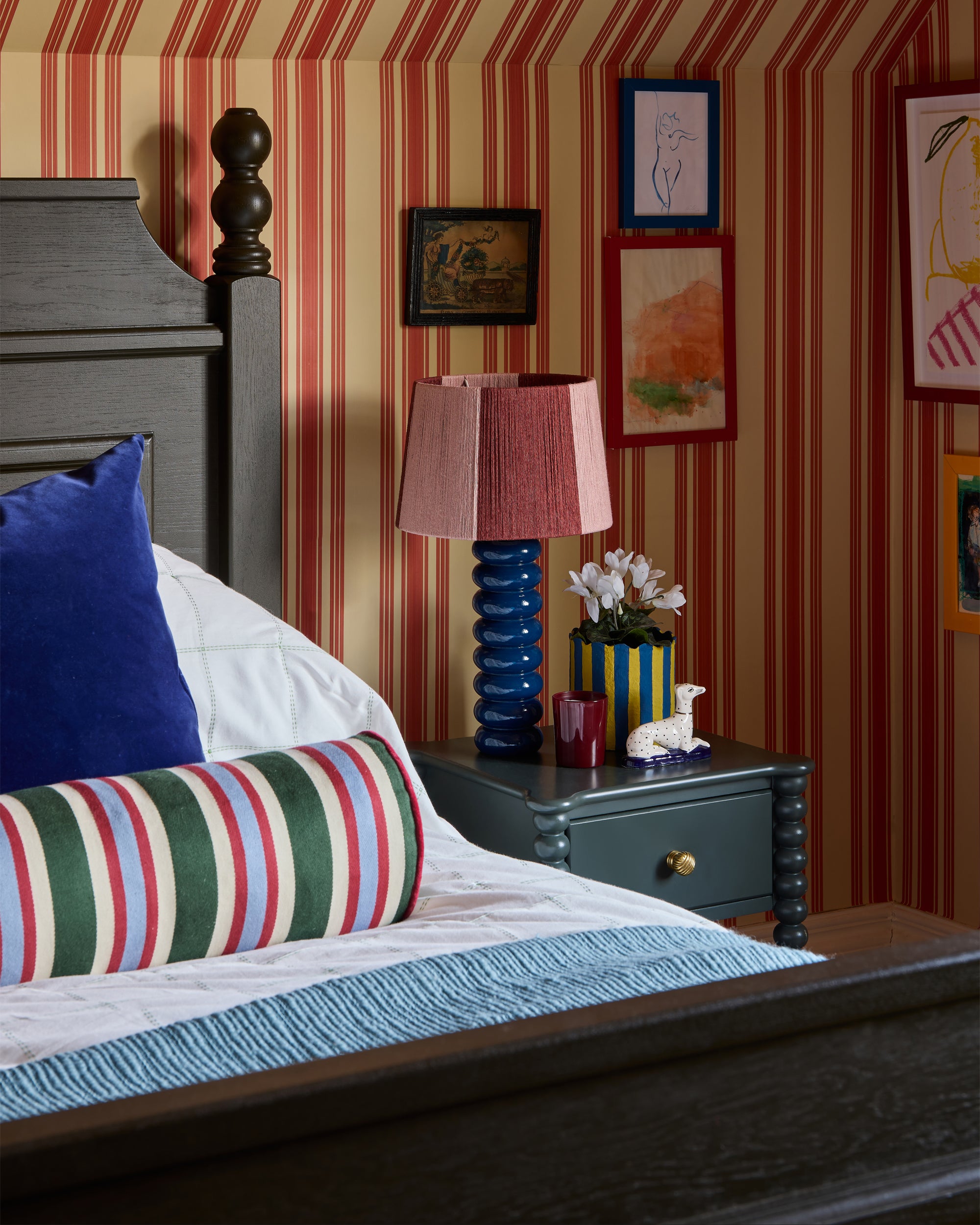 The Stripes Galore Bolster Cushion - Multicolour