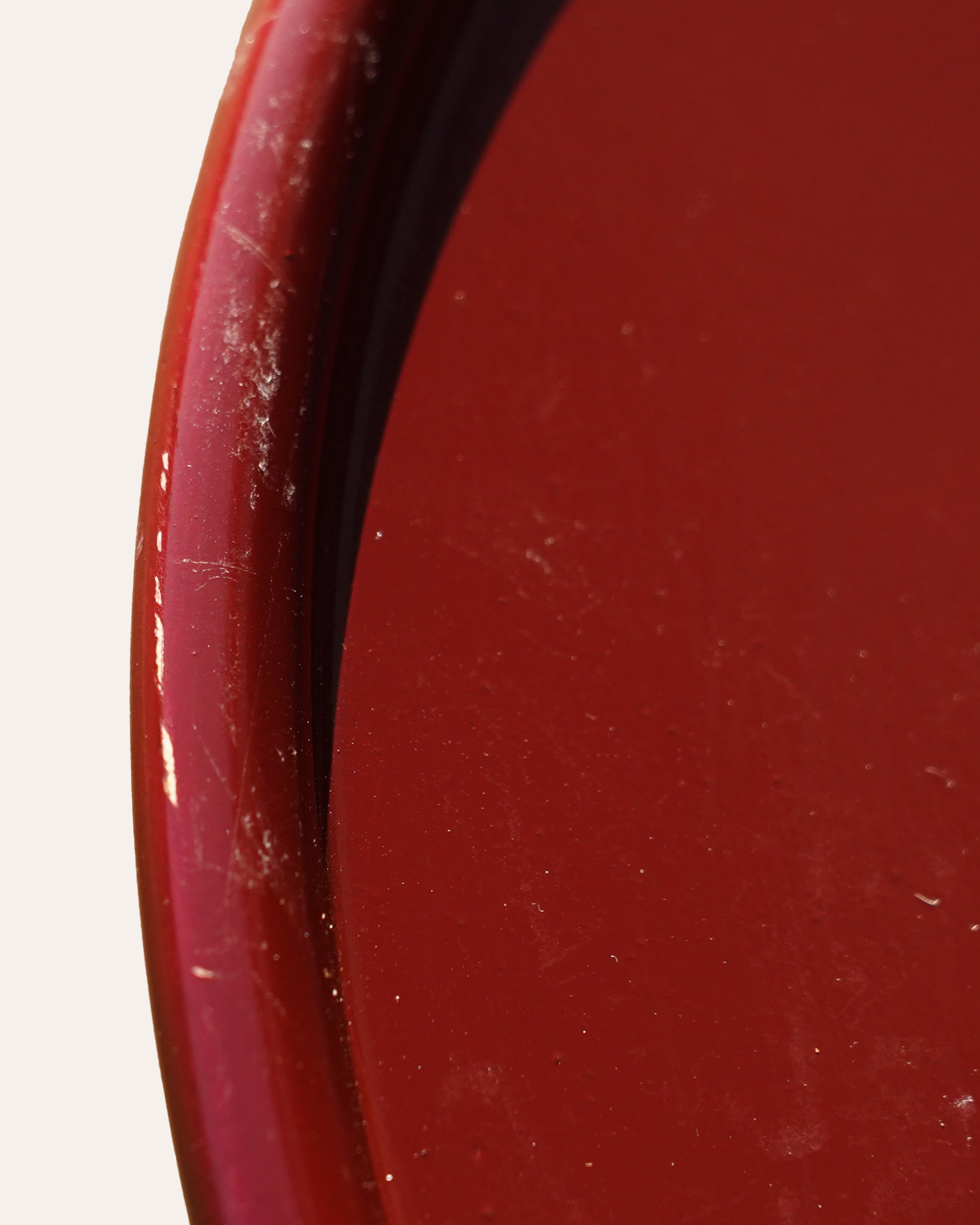 Brass Floor Lamp with Tray - Red (Seconds)