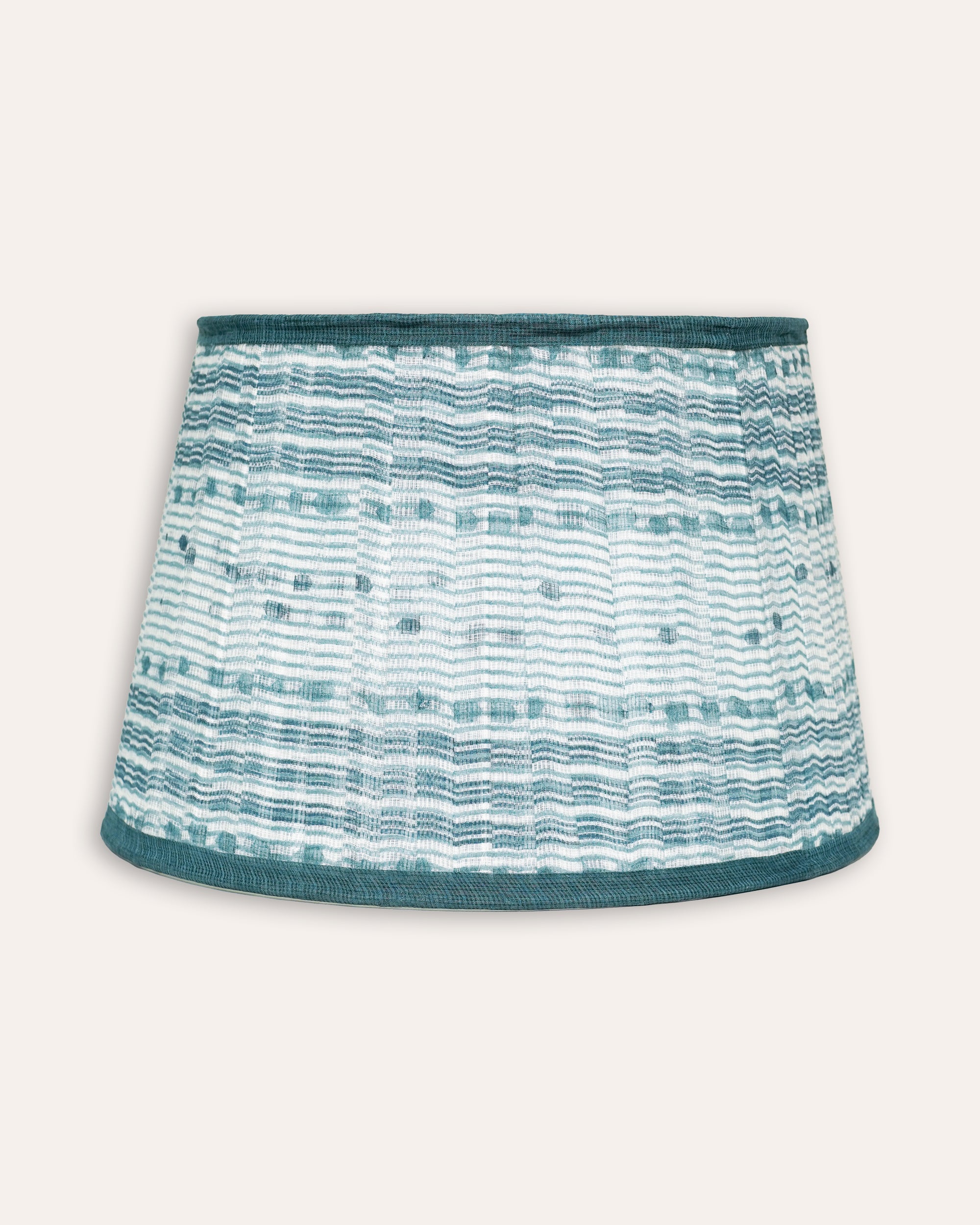 Blue pleated silk blend lampshade - Birdie Fortescue Lighting