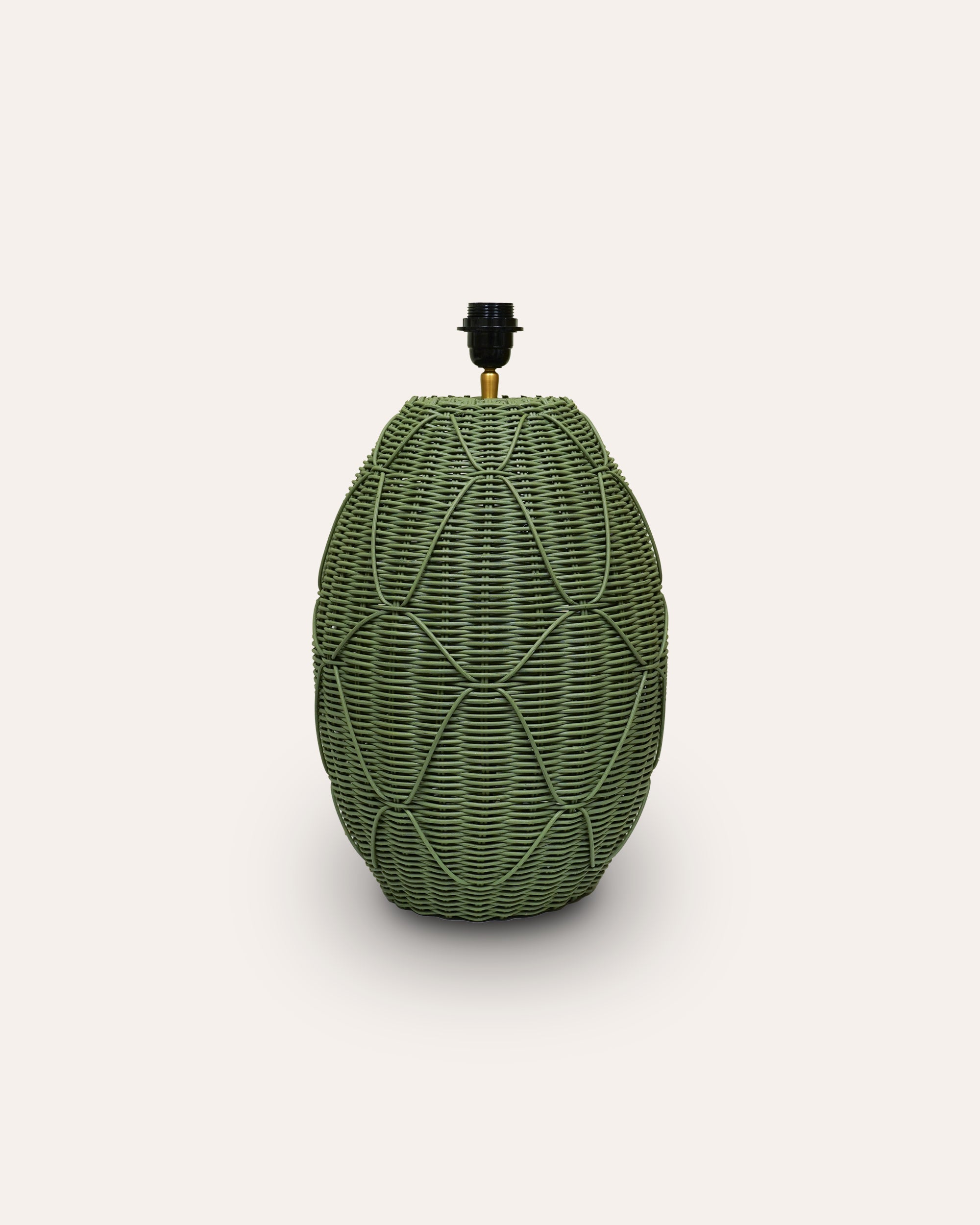 Chik Rattan Lamp Base - Green