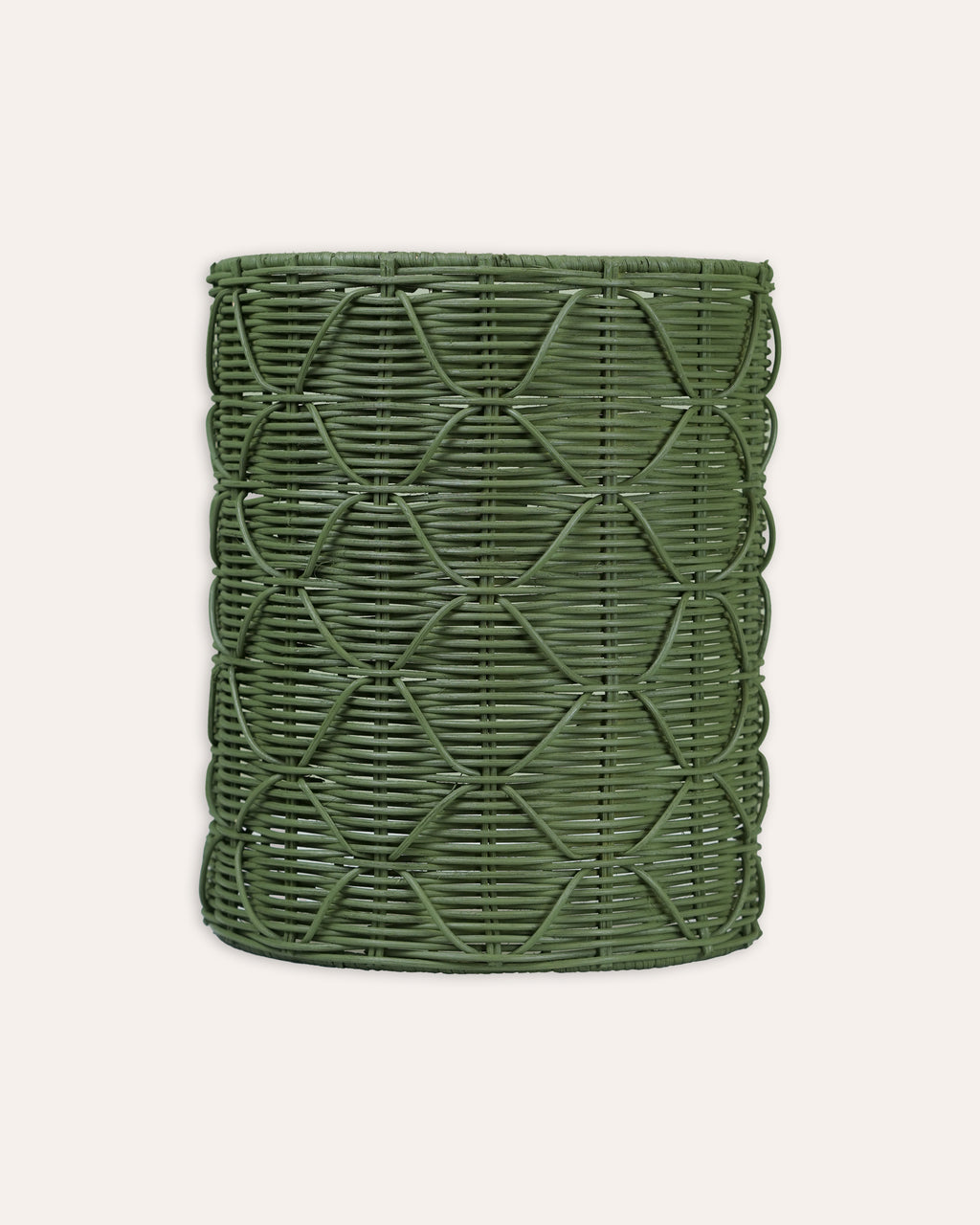Green Chik Rattan Wall Lampshade | Birdie Fortescue
