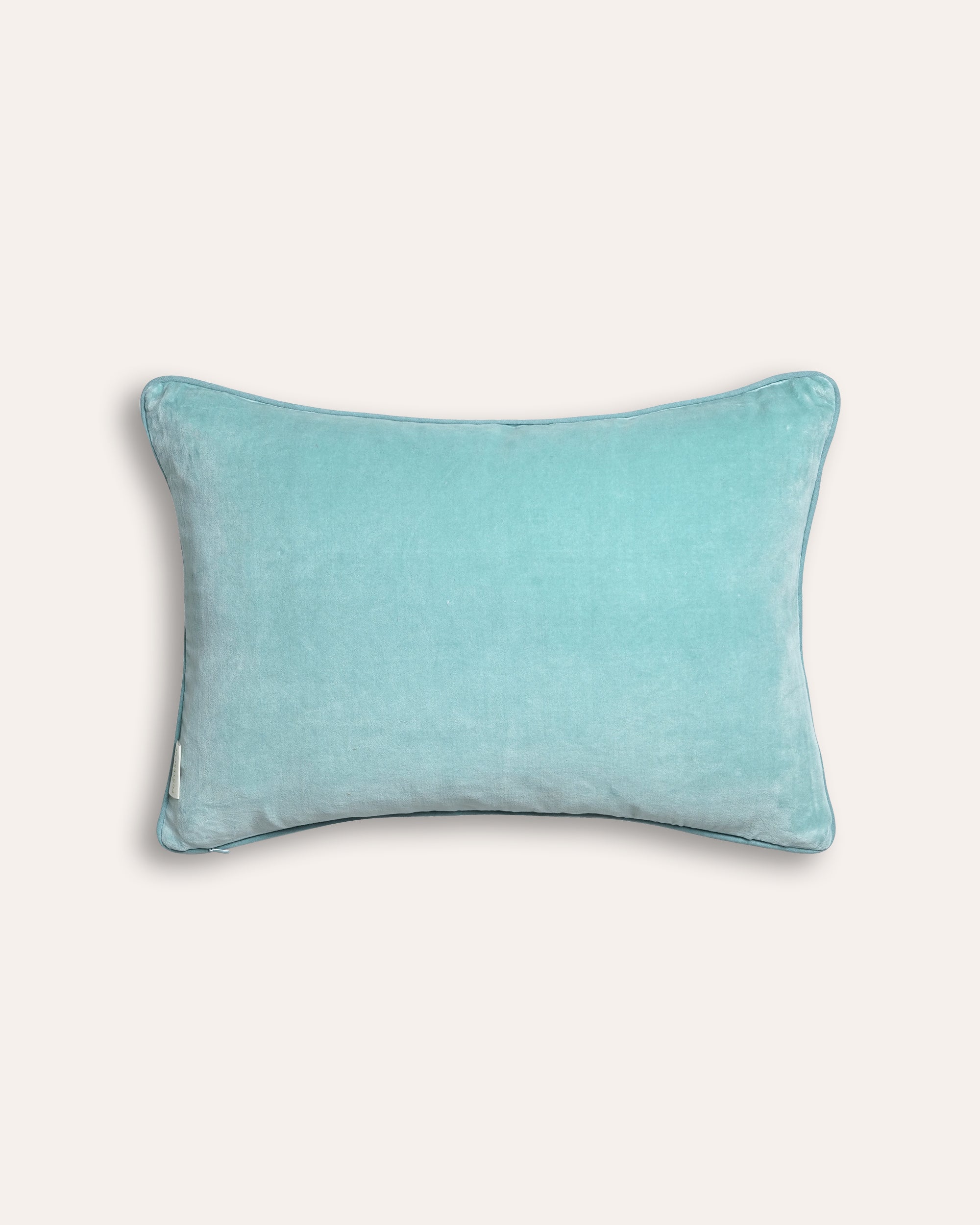 Cintamani Trellis Velvet Cushion - Blue