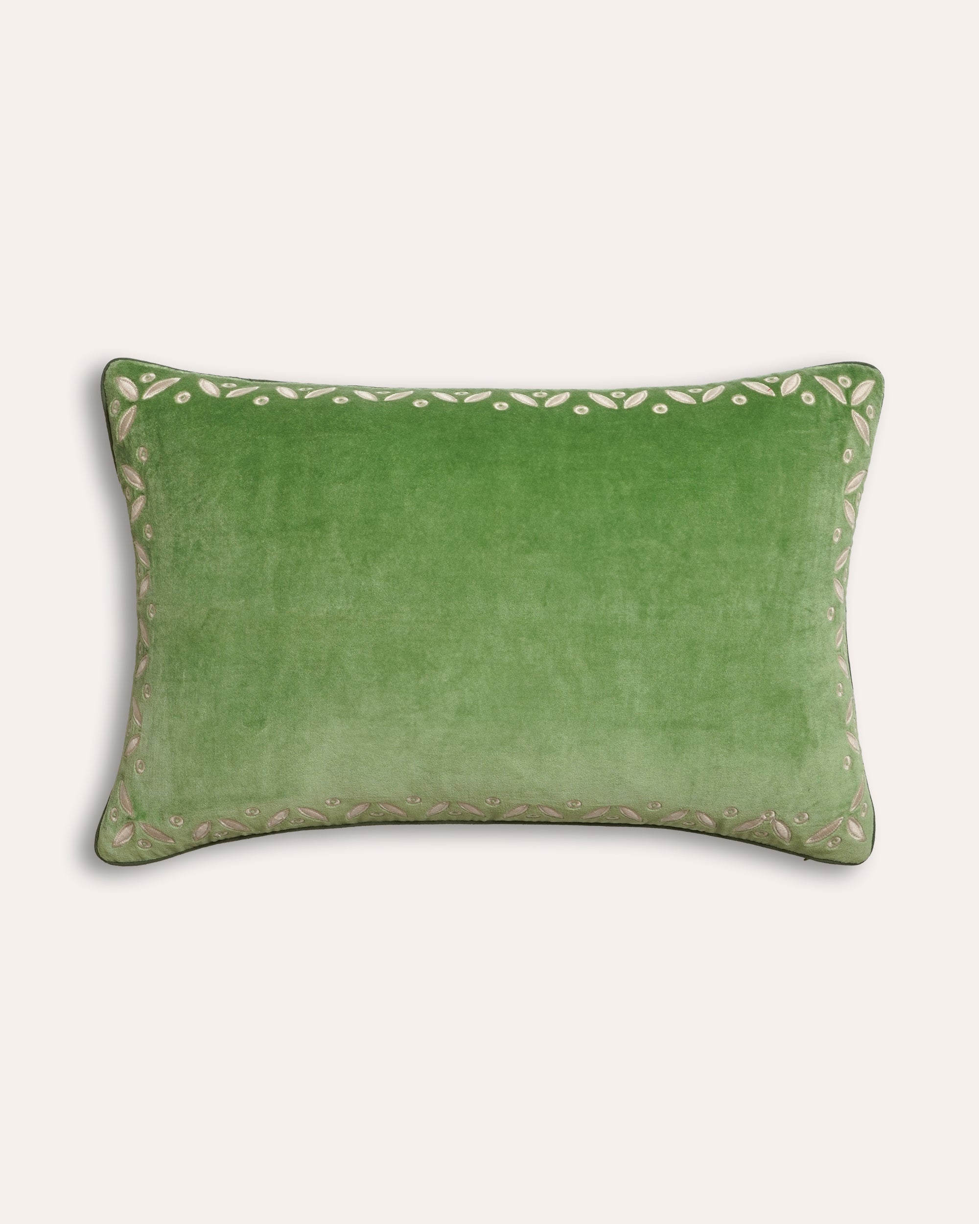 Cintamani Velvet Cushion - Rectangle - Green