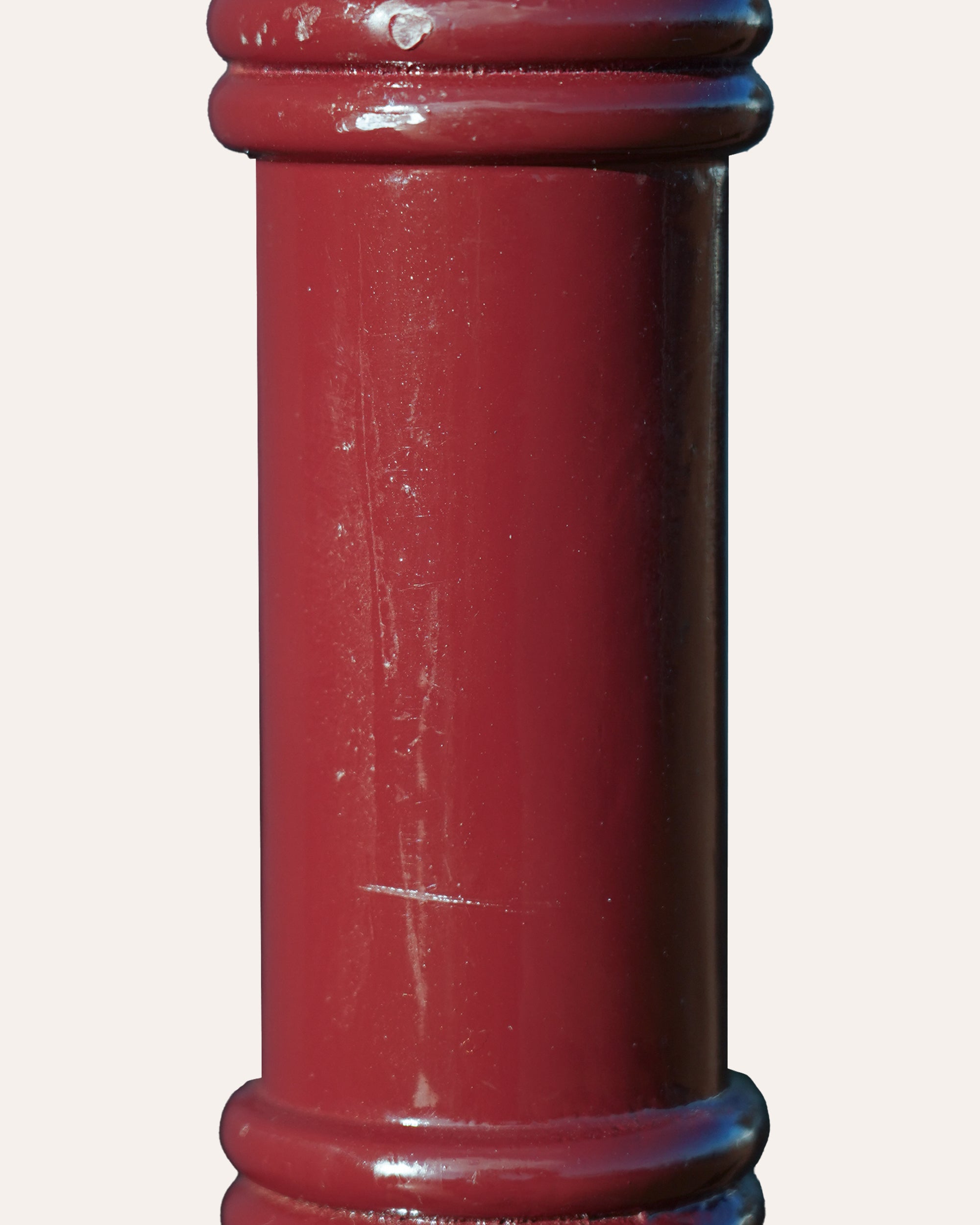 Wooden Column Floor Lamp - Red (Seconds)