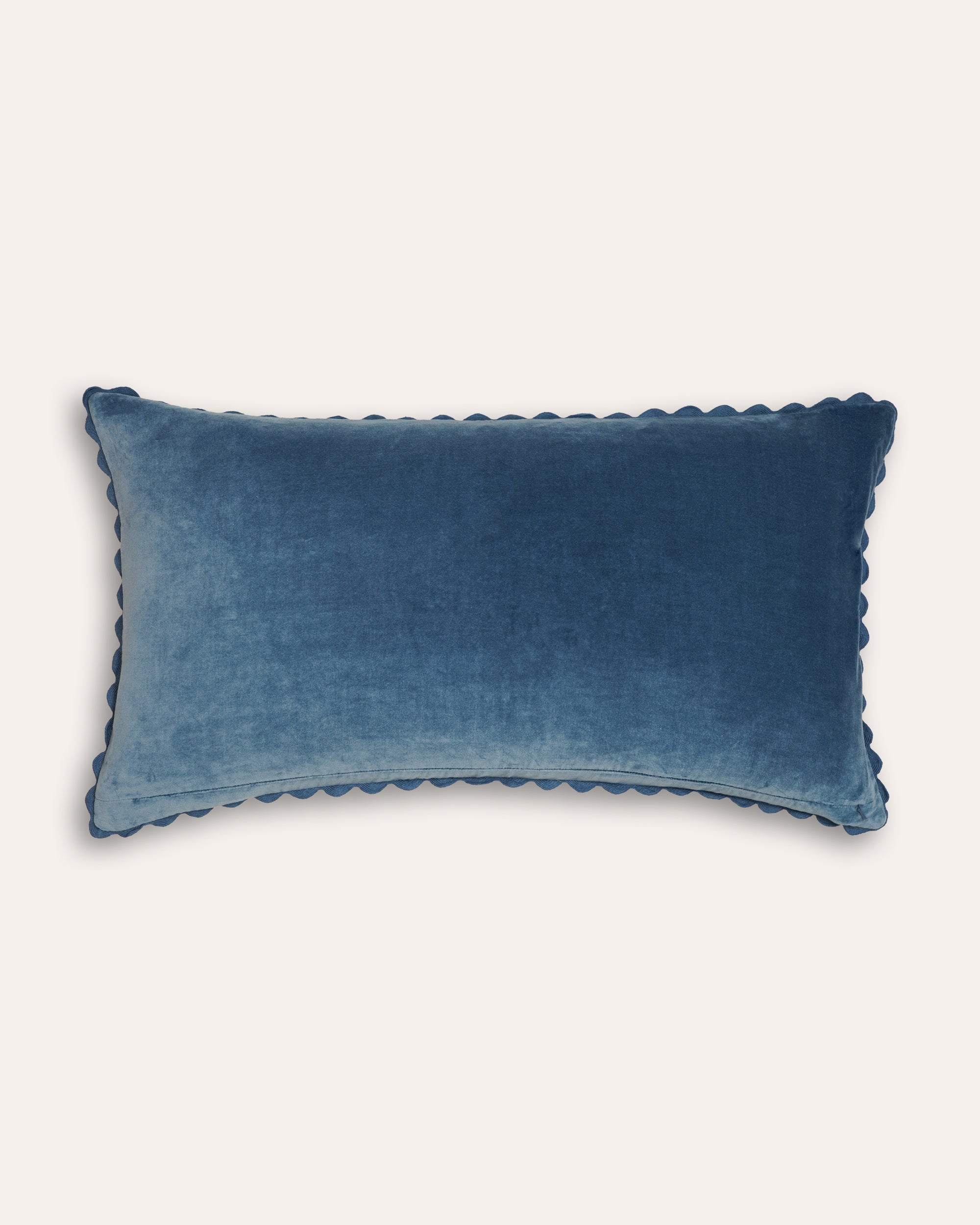 Silk Ikat Patterned Cushion - Blue