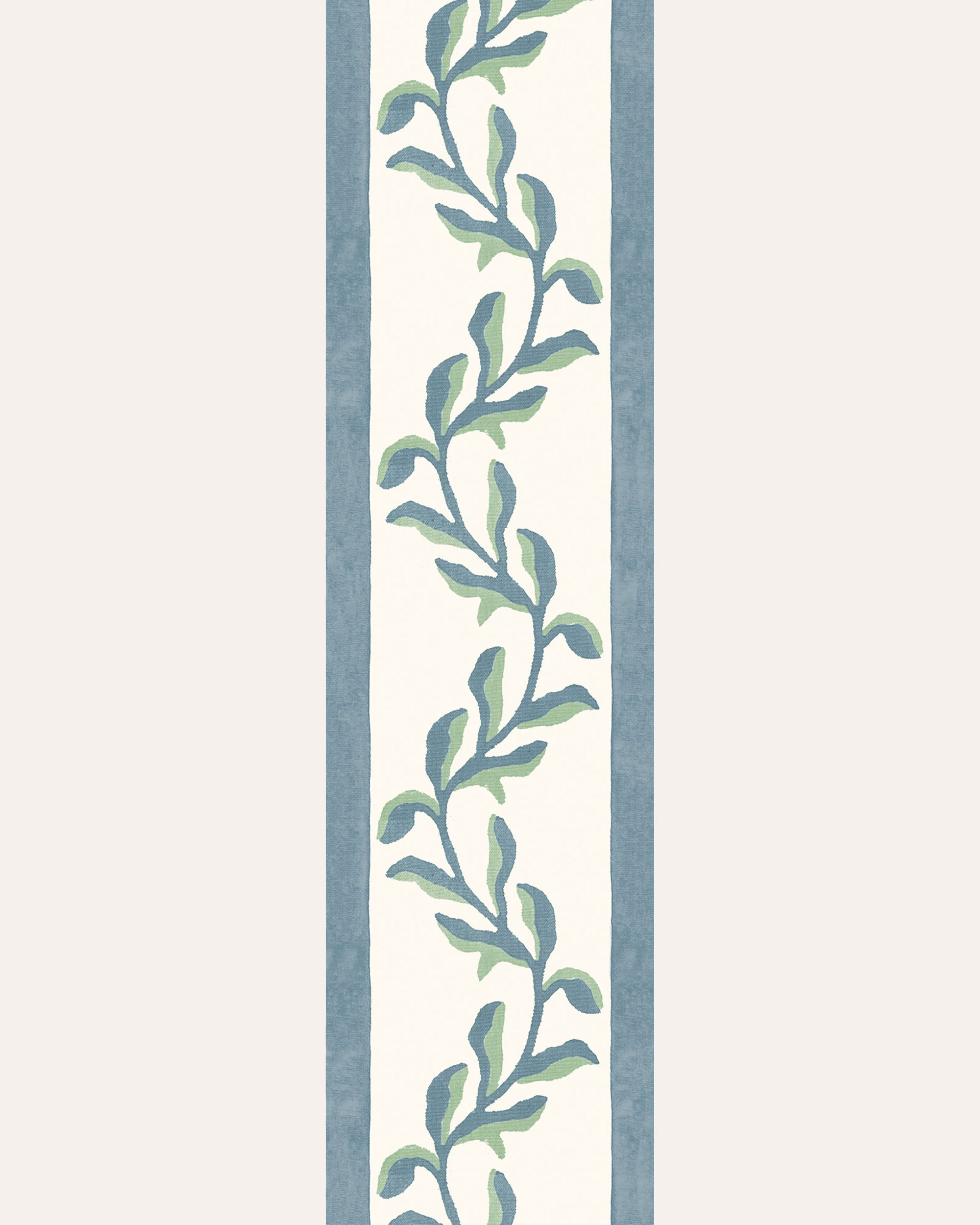 Mariana Floral Border - Blue and Green