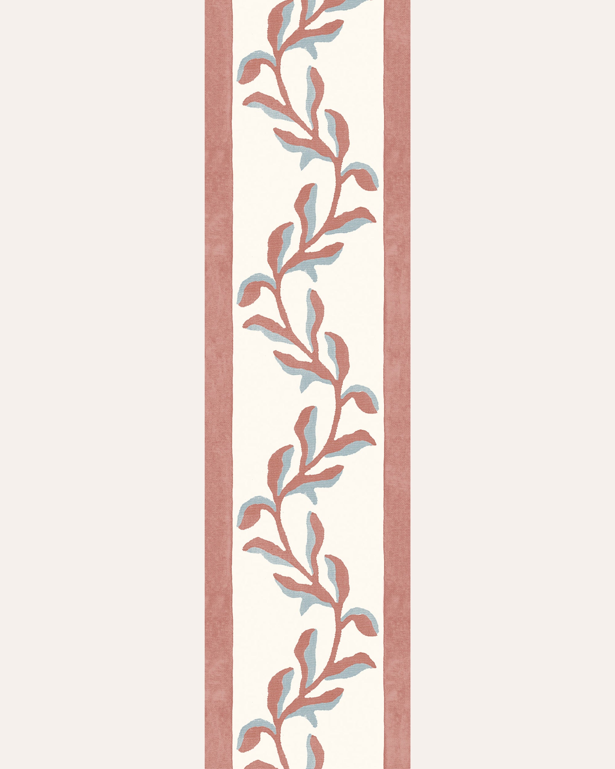 Mariana Floral Border - Red and Blue