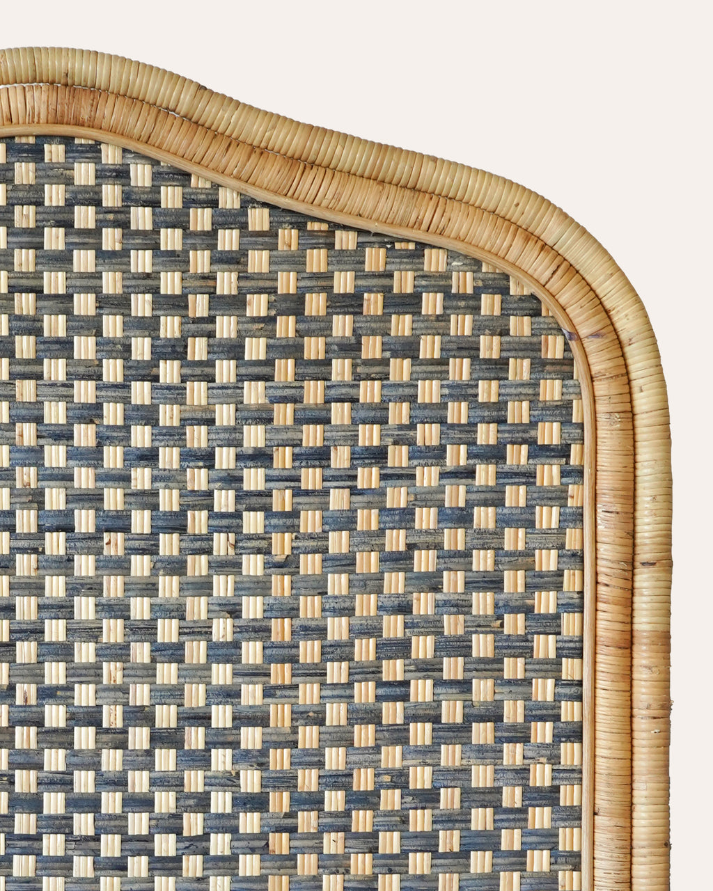 Single Rattan Headboard - Blue – Birdie Fortescue