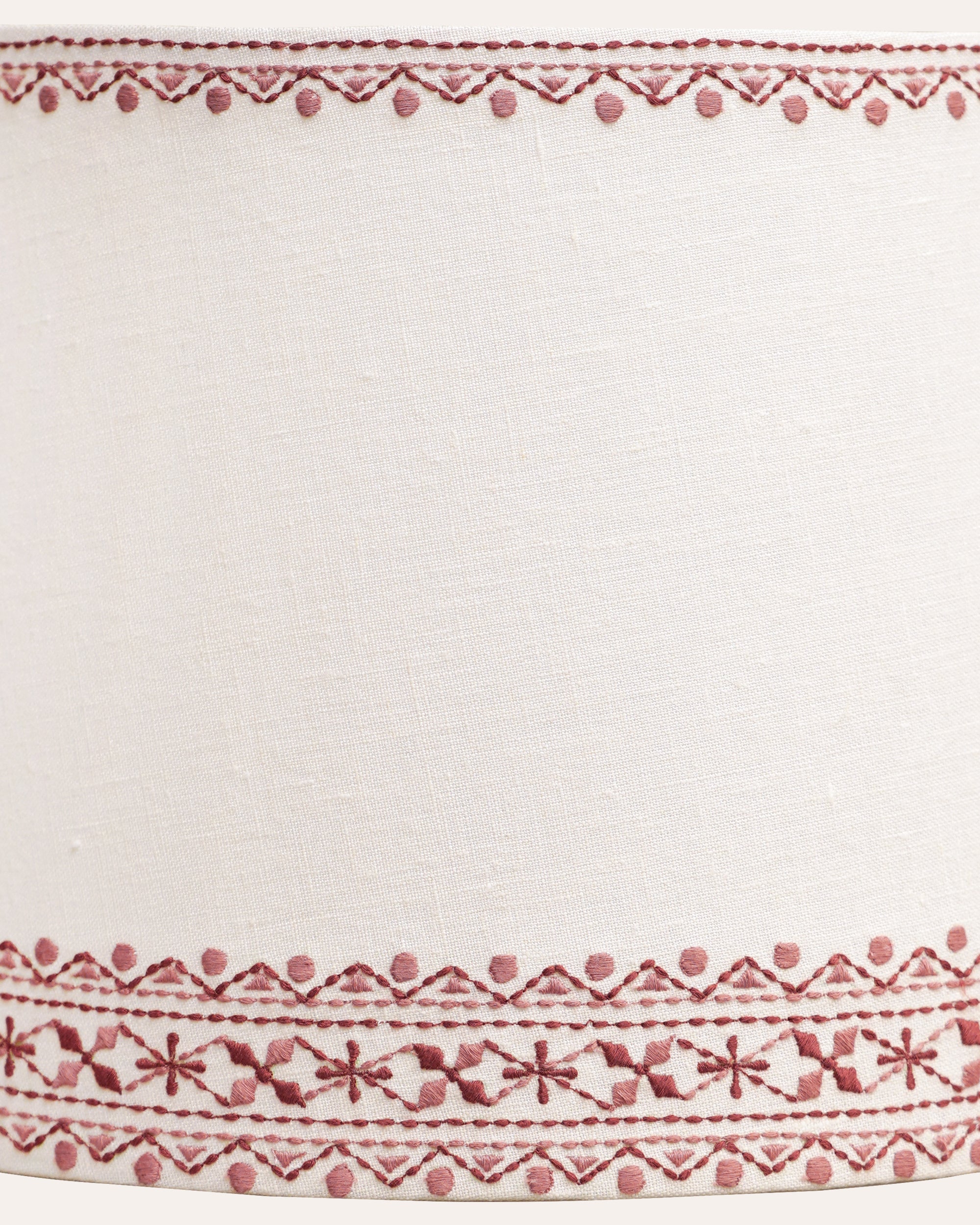 Bordado Embroidered Lampshade - Pink