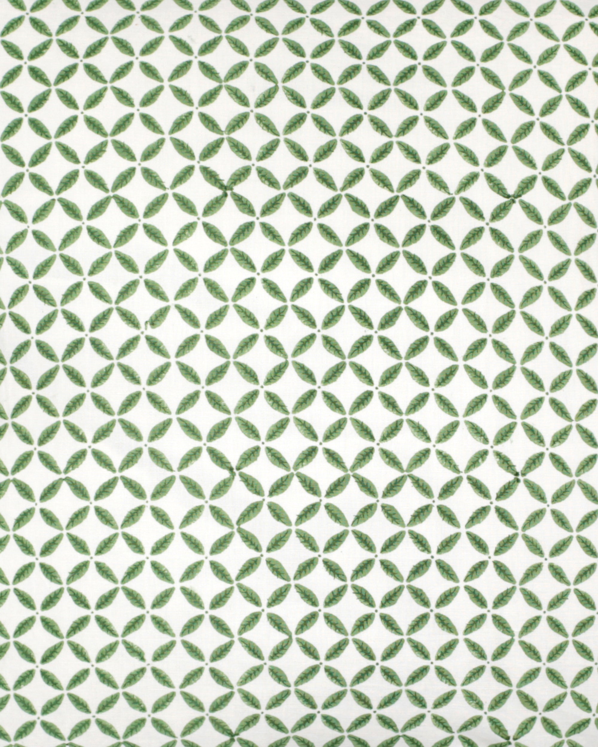 Green trellis embellished cushion detail image